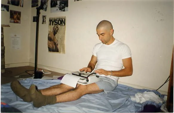 Gregory Pakis writing The Garth Method in 1998.