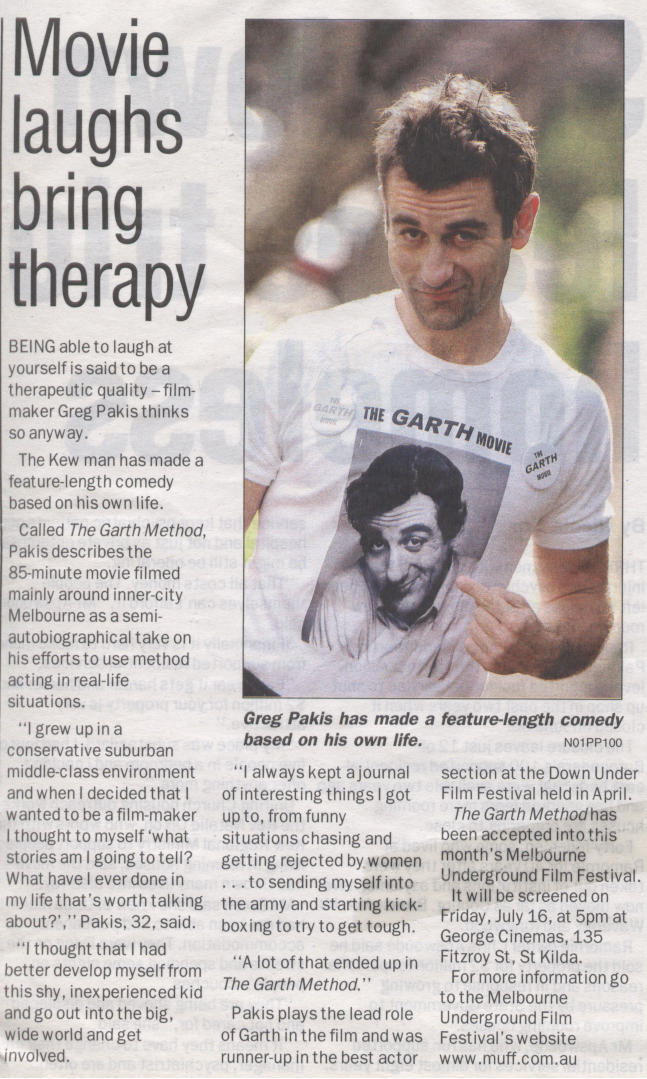 THE GARTH METHOD PUBLICITY