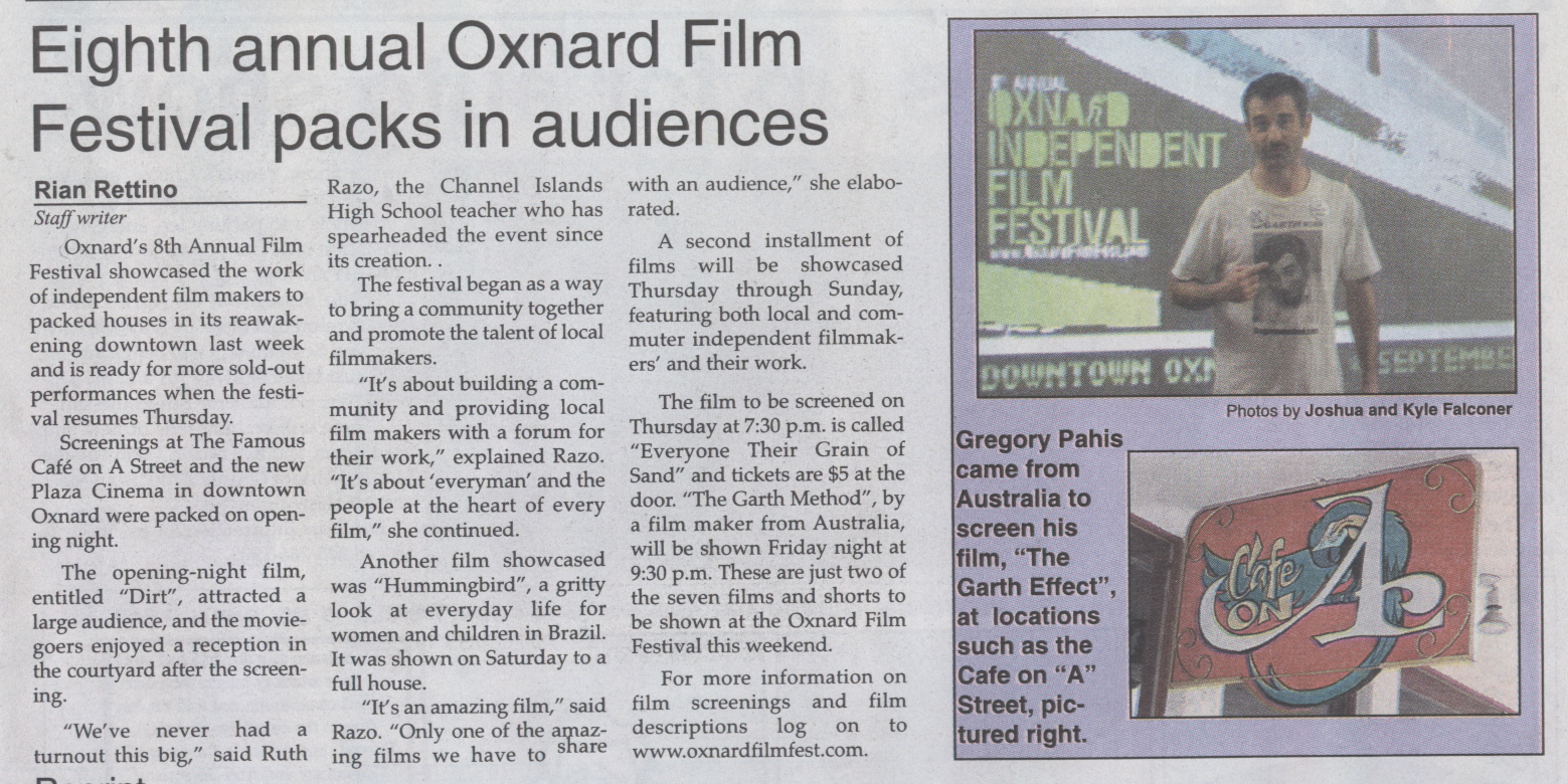THE GARTH METHOD AT OXNARD FILM FEST, CALIFORNIA 2005