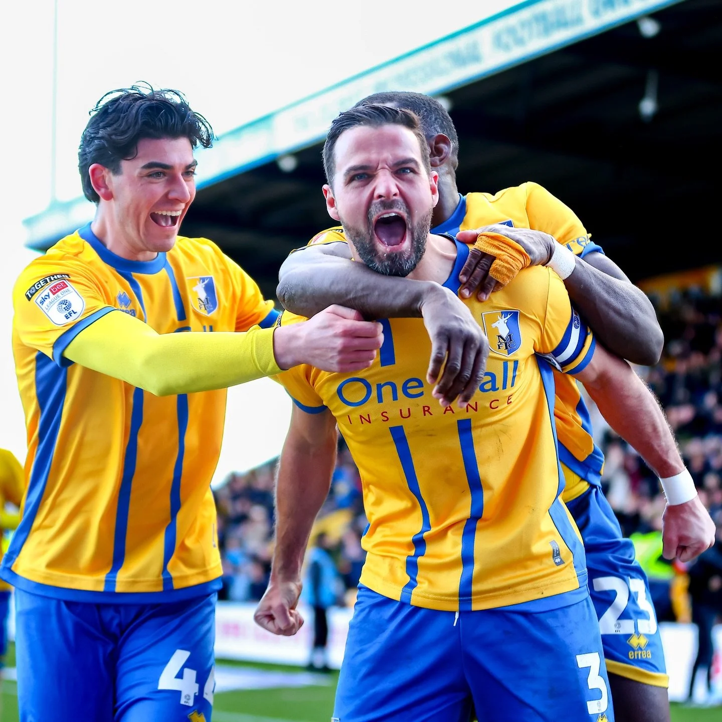 &ldquo;PASSION&hellip;&rdquo; 🔥 

A Deserved Point. Last Minute Equaliser at The One Call 🟡🔵

#MTFC #Mansfield #EFL #Yellows