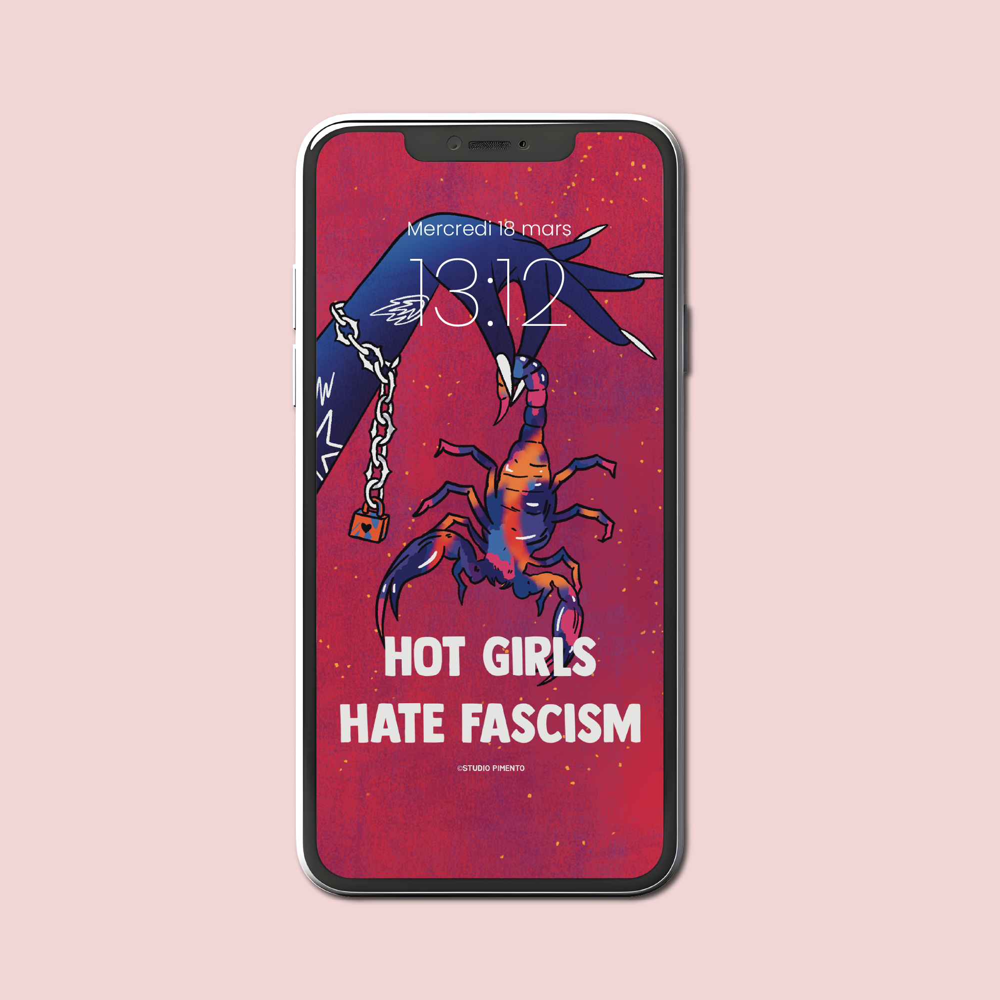 Fond d'écran - Hot girls hate fascism