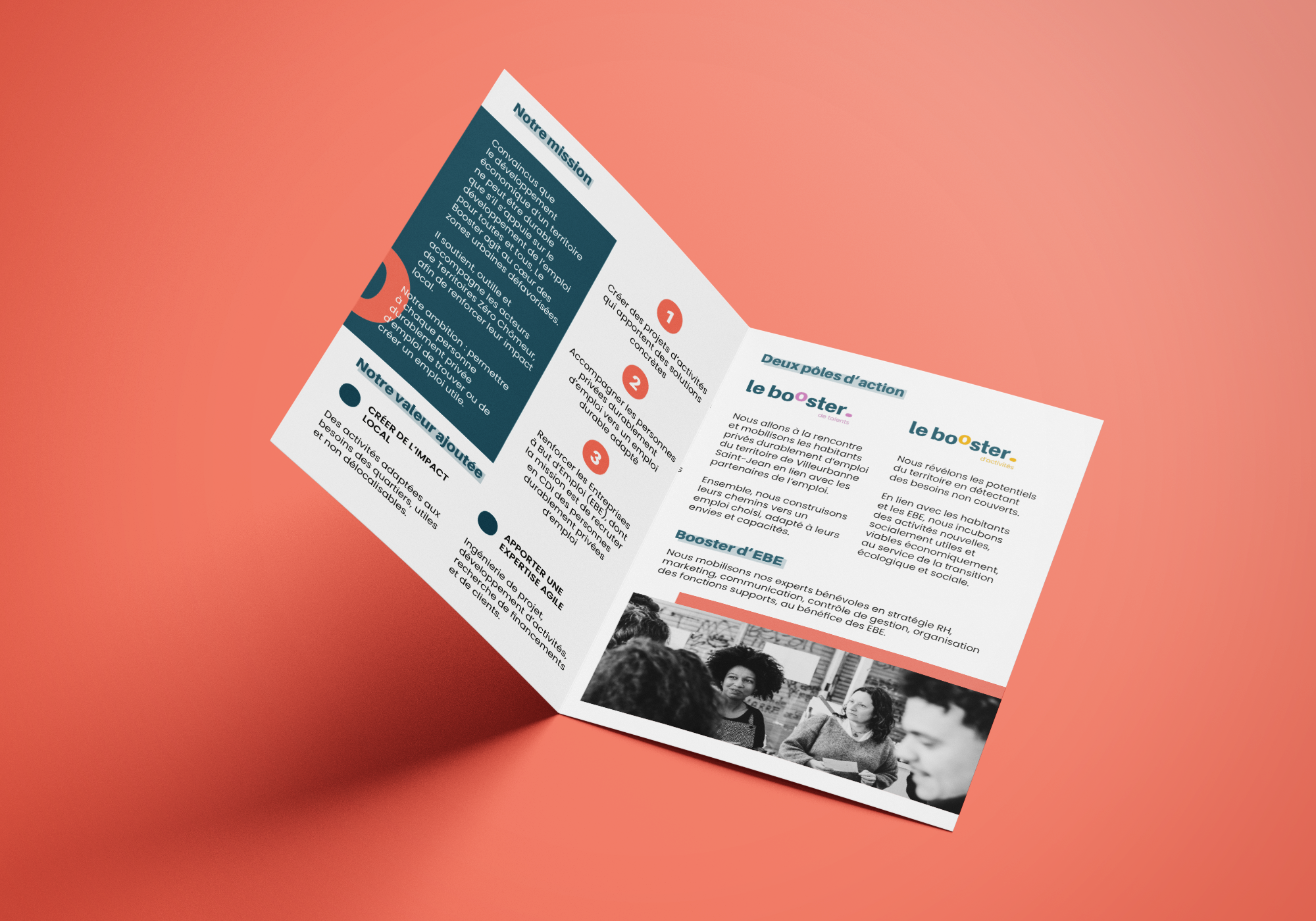 Le Booster - Identité visuelle et supports de communication