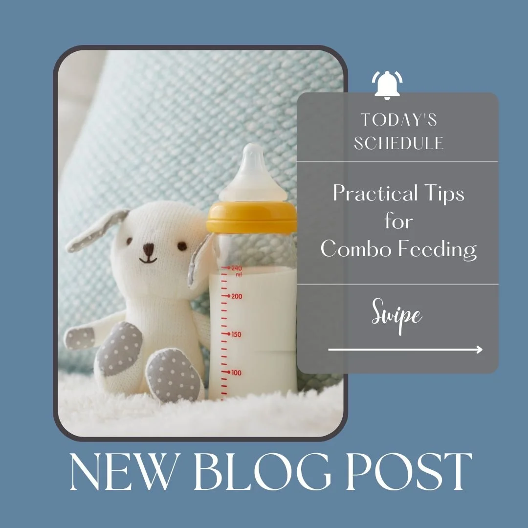 🍼 Tips and resources for families who are combination feeding from our feeding therapist, Laura Sawers! 🍼

MANY families feed their babies with a combination of breast and bottle. 

Whether it's...
...by choice or out of necessity
...short or long 