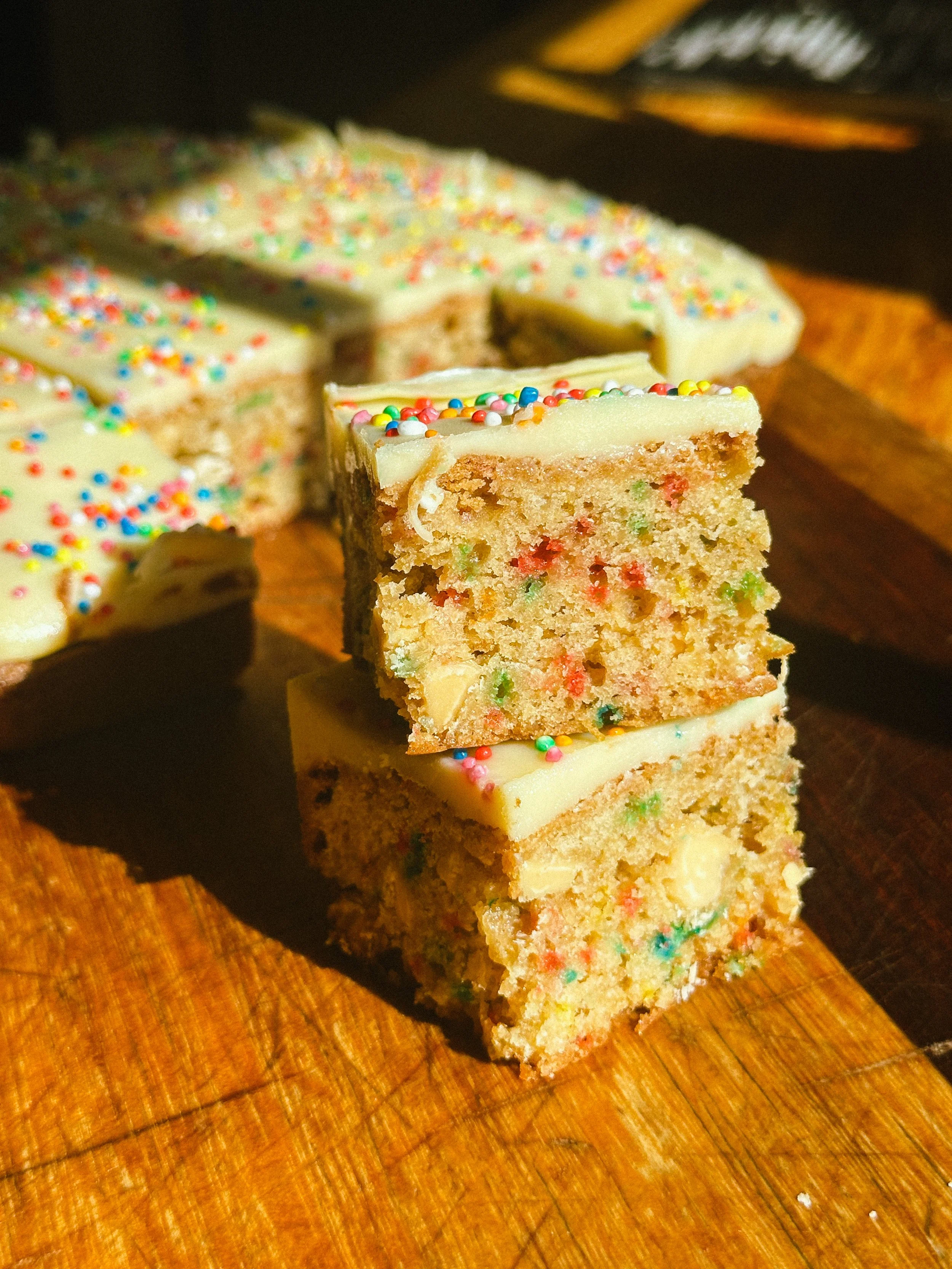 Fairy Bread Blondies