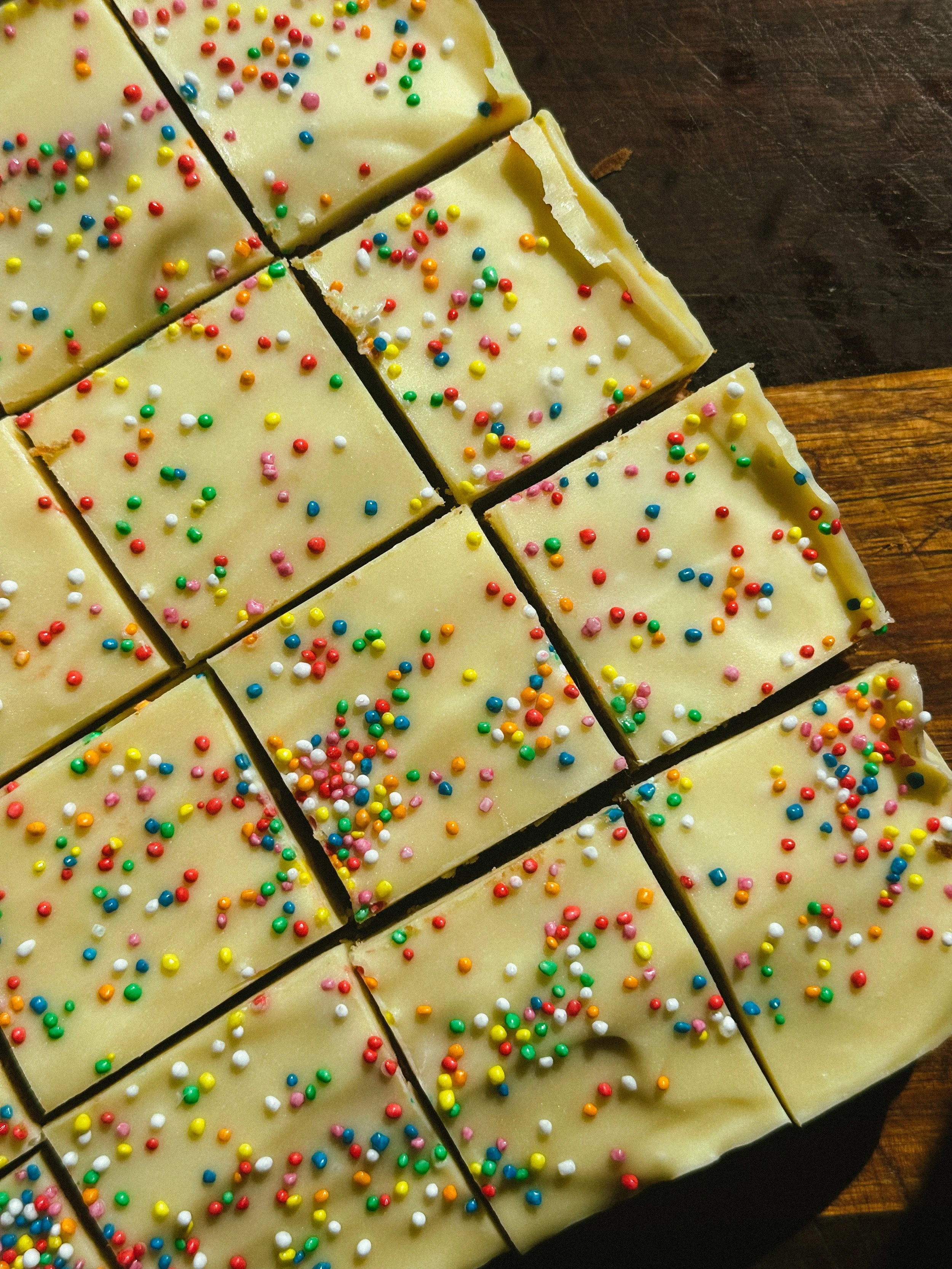 Fairy Bread Blondies