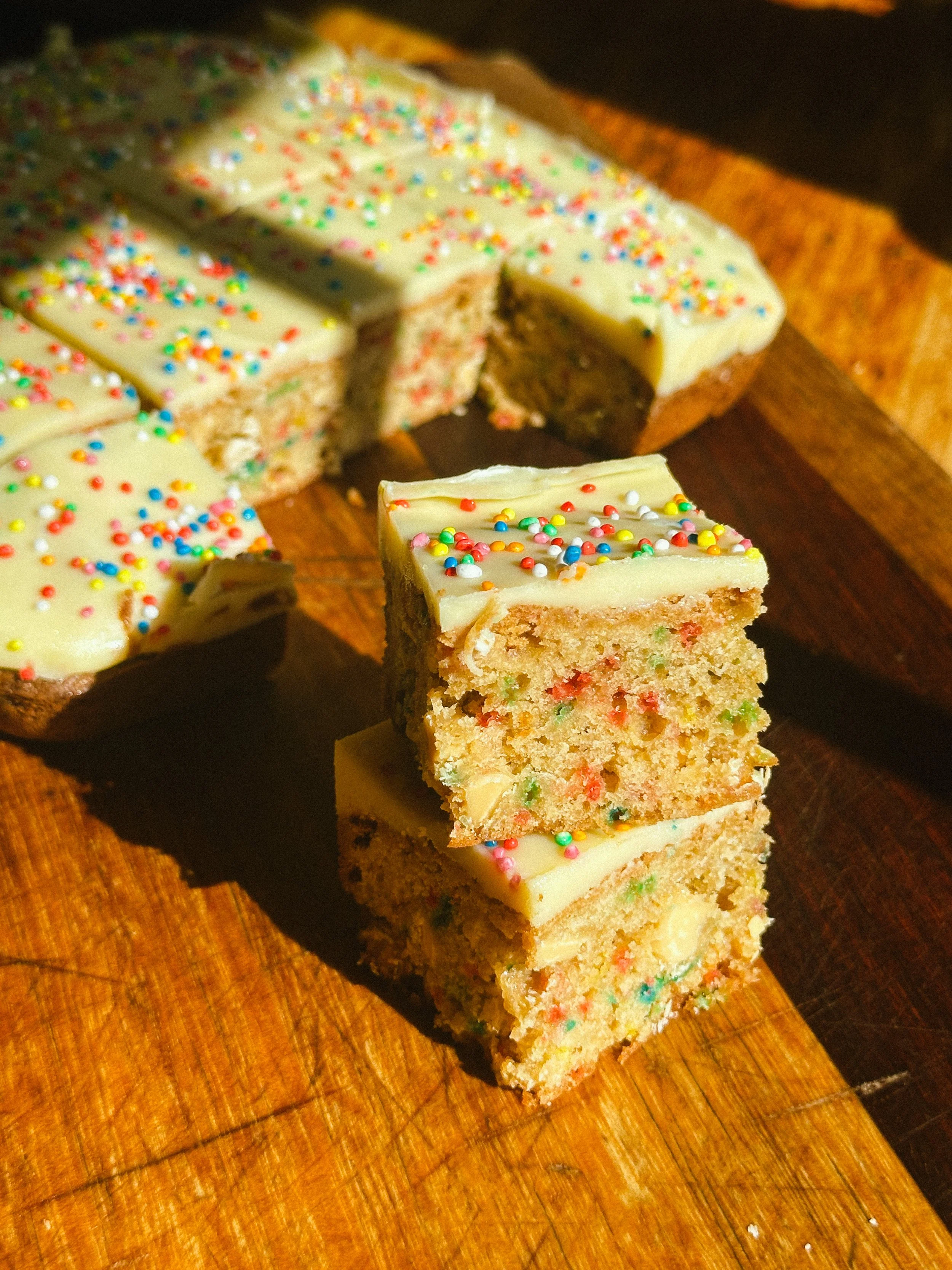 Fairy Bread Blondies