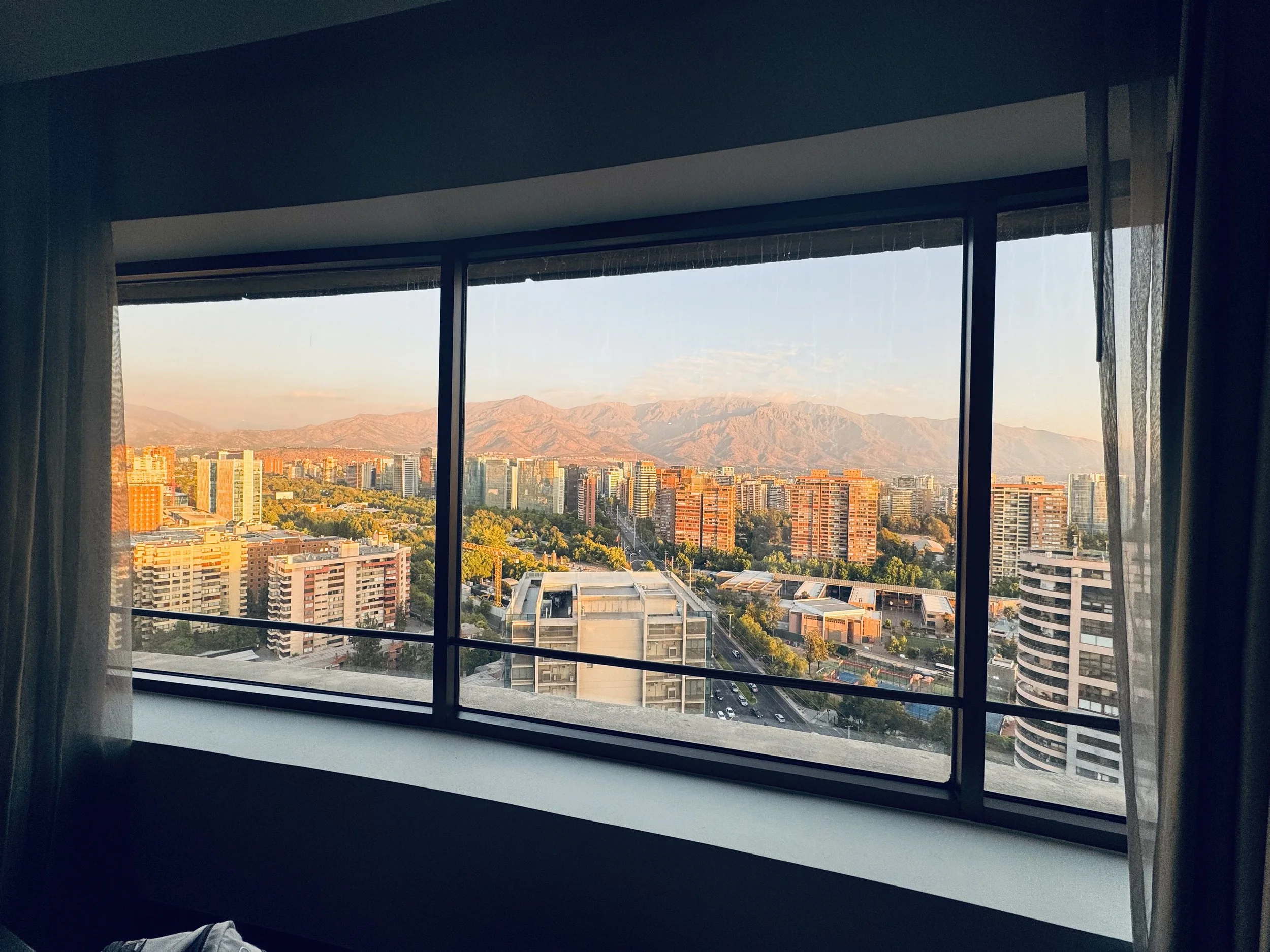 A view from our room at The Mandarin Oriental Hotel
