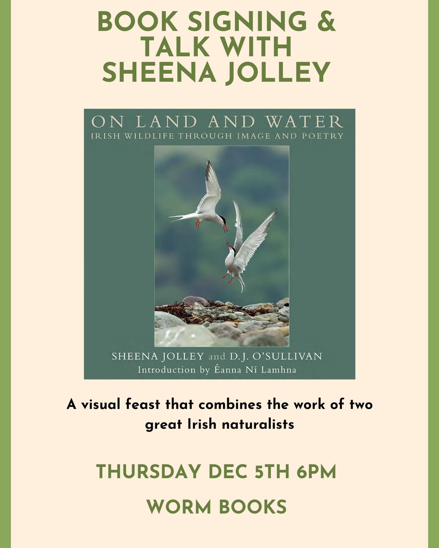 We&rsquo;re delighted to welcome Sheena Jolley @sheenajolley9235 to WoRM on Thursday evening to introduce her beautiful new book and talk about her experiences as a nature photographer.
Please join us!

@menma.books @discoverschull