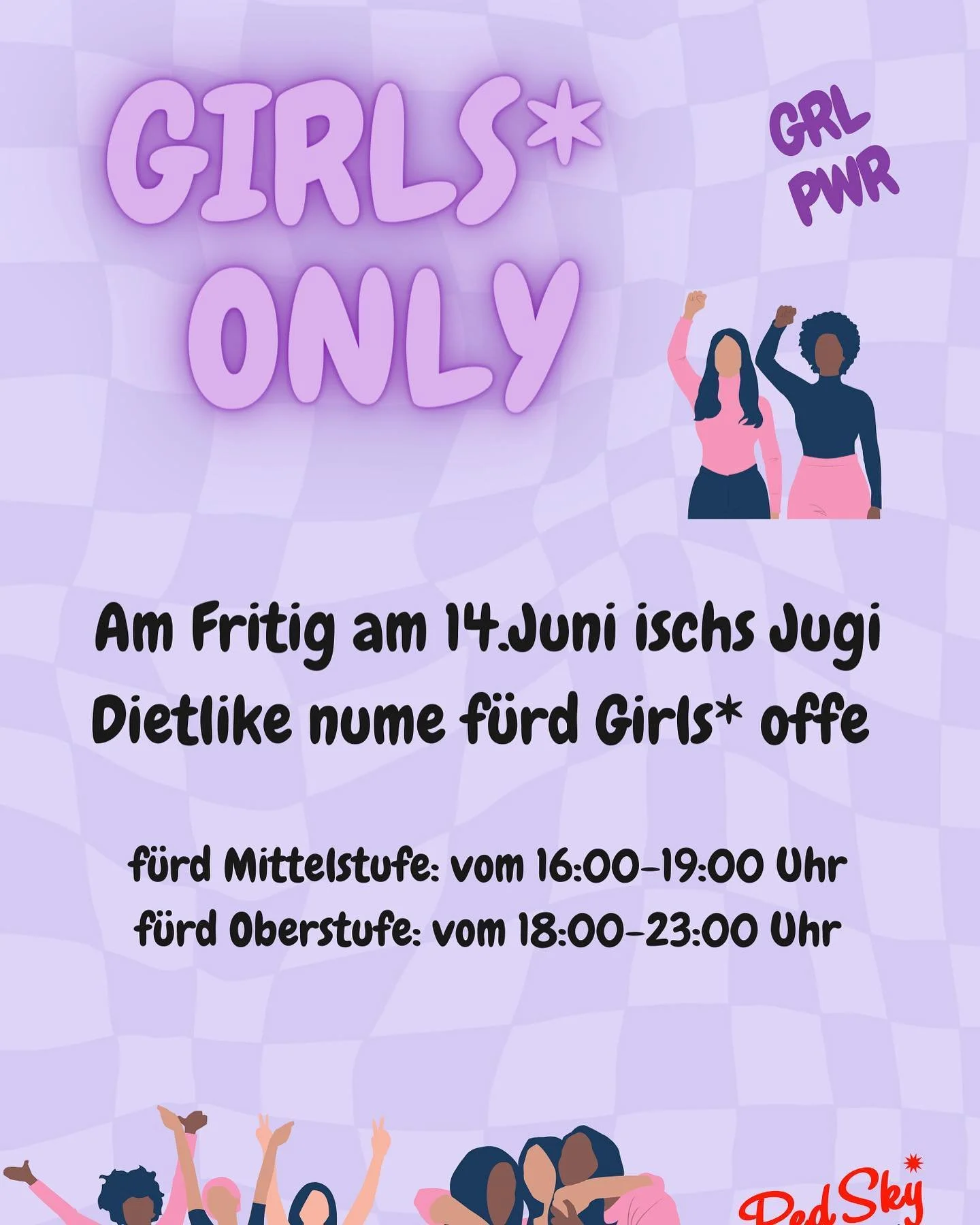De Fritig isch Girls* Only ✨🎊🪩 

#jugendarbeitdietlikon