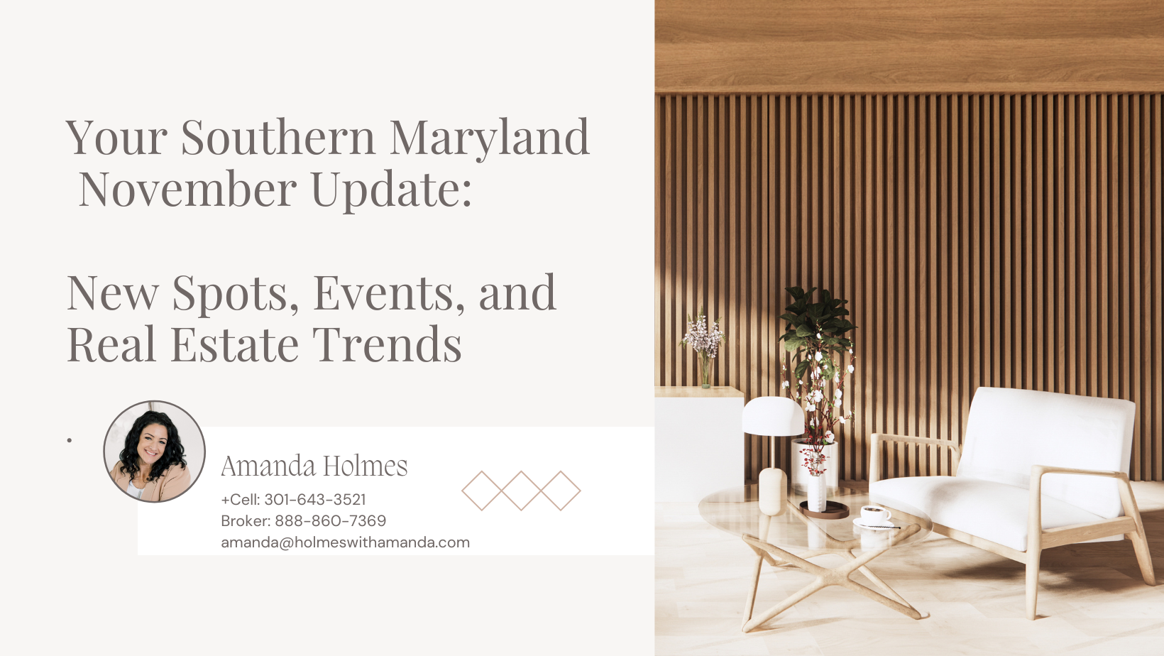 &nbsp;Your Southern Maryland November Update: New Spots, Events, and Real Estate Trends