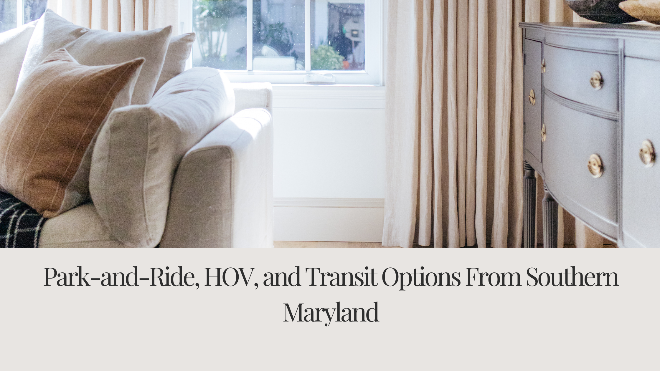 Park‑and‑Ride, HOV, and Transit Options From Southern Maryland