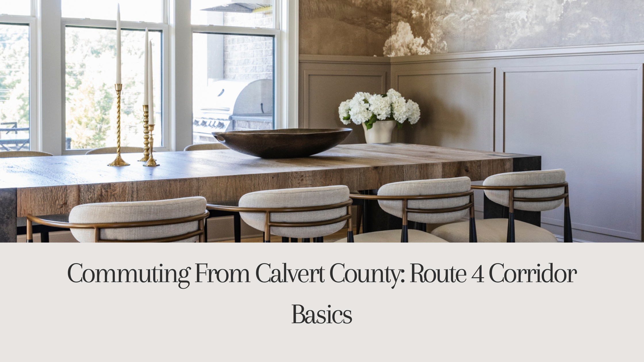 Commuting From Calvert County: Route 4 Corridor Basics