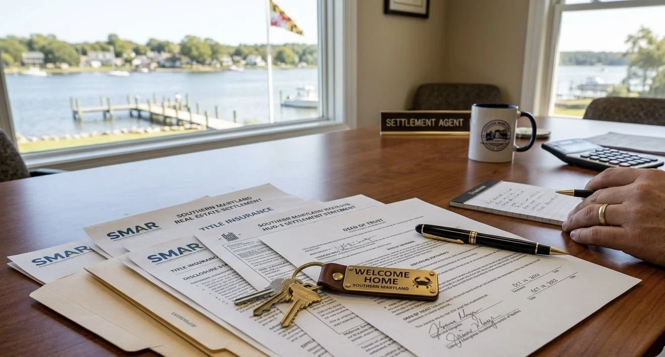 Seller net sheet showing closing costs breakdown for Southern Maryland home sale