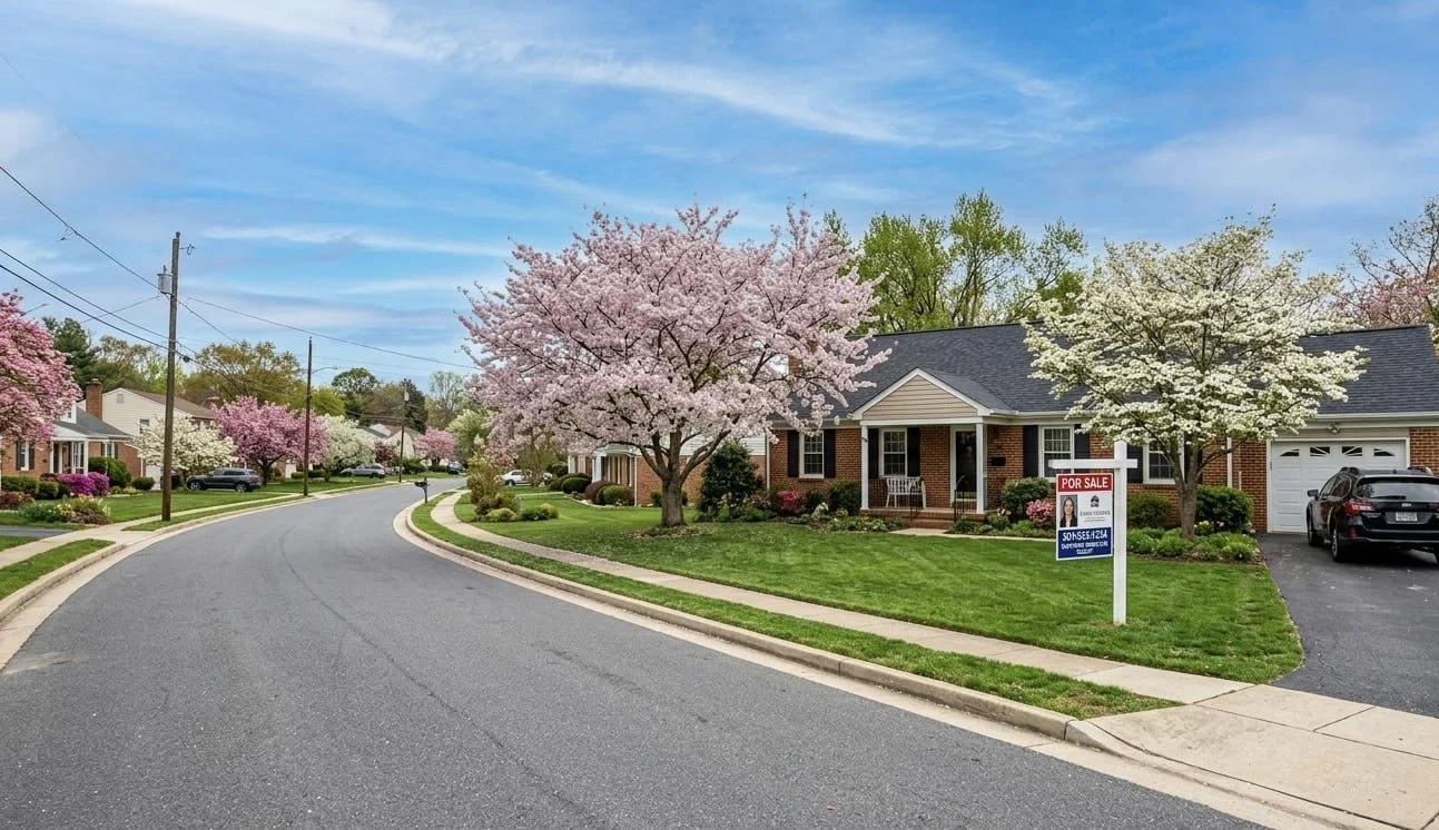 Well-staged Southern Maryland home listed for sale in spring 2026 seller's market