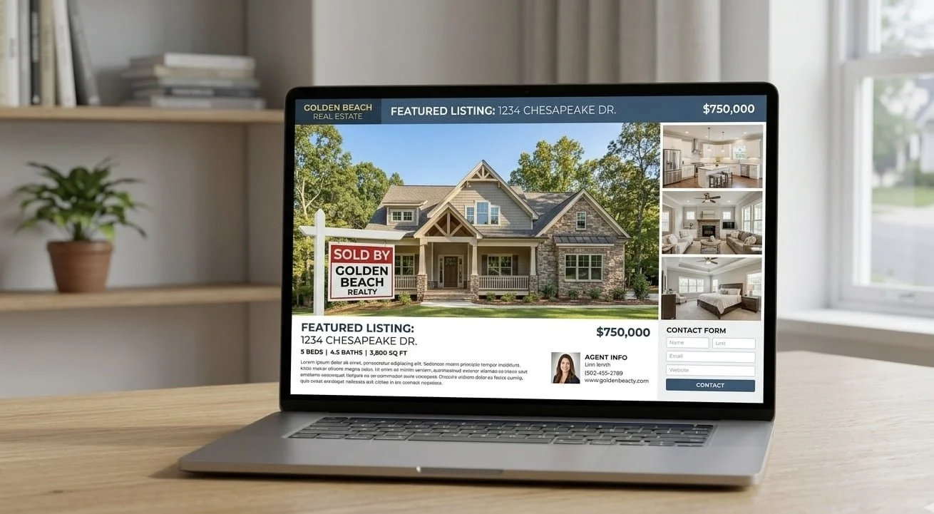 Southern Maryland home listing with professional photography and digital marketing for fast sale