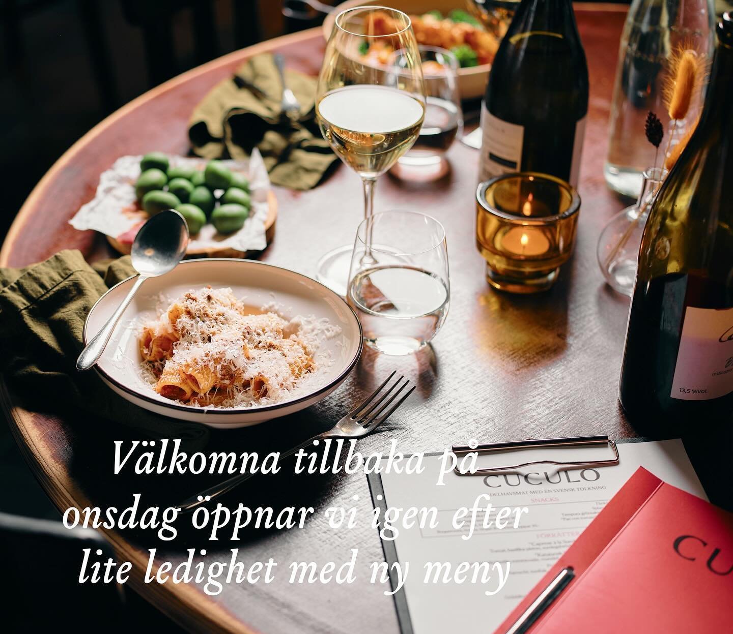 🎉 Vi &auml;r tillbaka! 🎉

Efter en v&auml;lbeh&ouml;vlig julledighet sl&aring;r vi upp d&ouml;rrarna igen p&aring; onsdag &ndash; med en ny meny och massor av h&auml;rlig energi! 🍴✨

Kom och uppt&auml;ck v&aring;ra nya smaker och njut av en mysig 