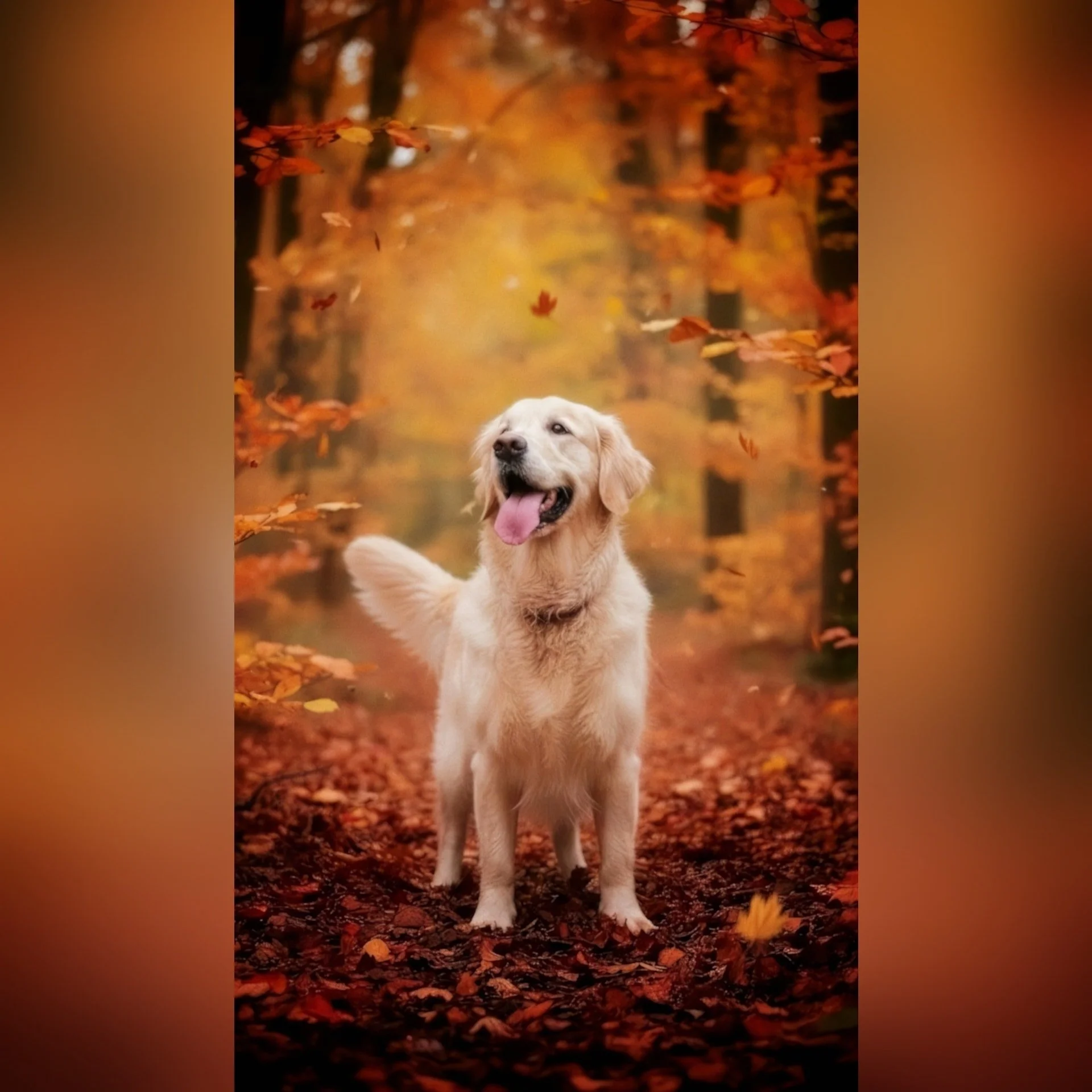 Fijn wandelen met Karel! 🐶 

--- 📷 ---
(1) Wat een heerlijke dag om er even tussenuit te zijn! ☀️ Karel straalt van geluk te midden van al dit herfstgoud. Eindelijk wat zon om van te genieten tijdens onze wandeling! 🍂🐶