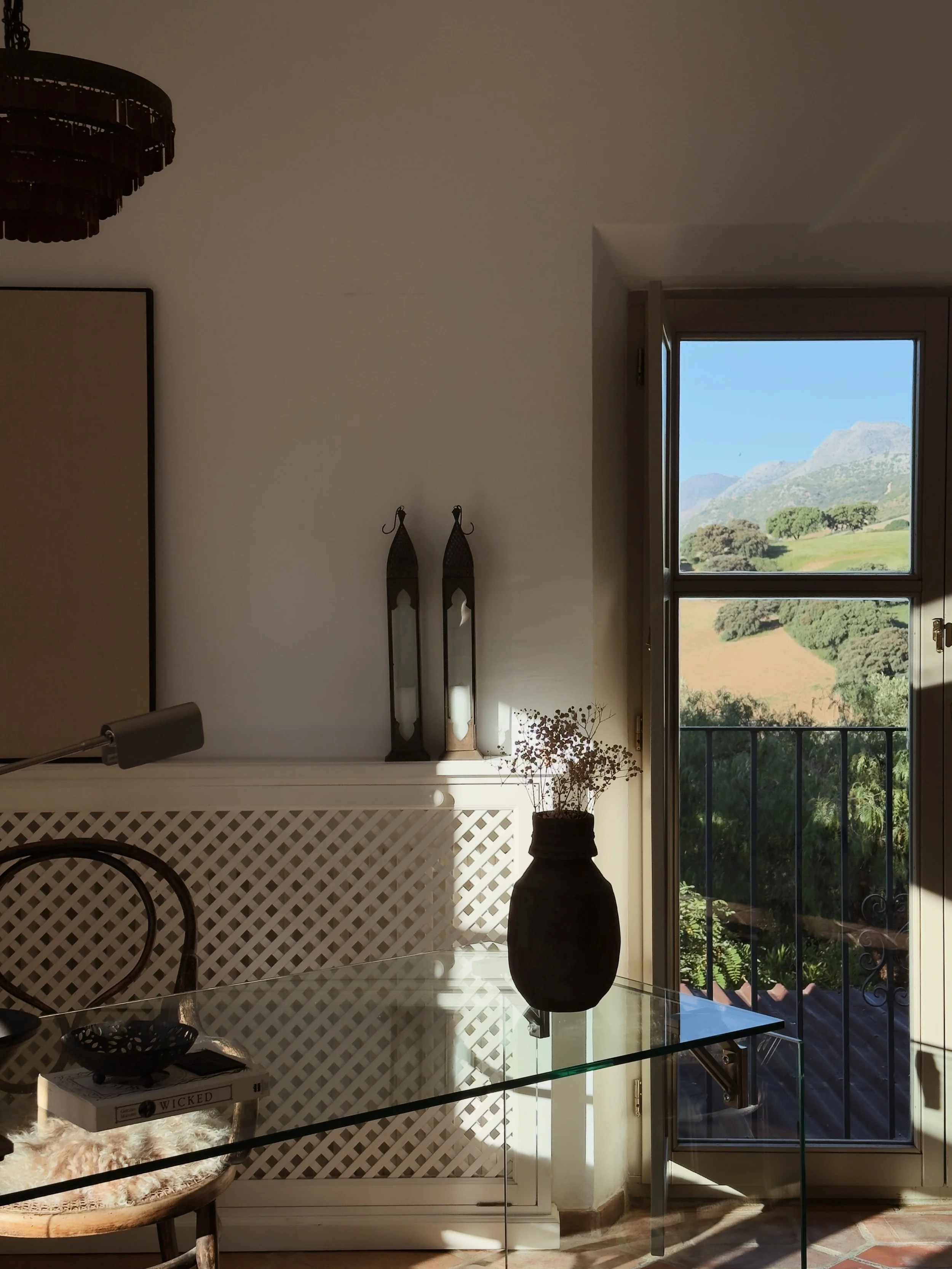 Bedroom with workspace
