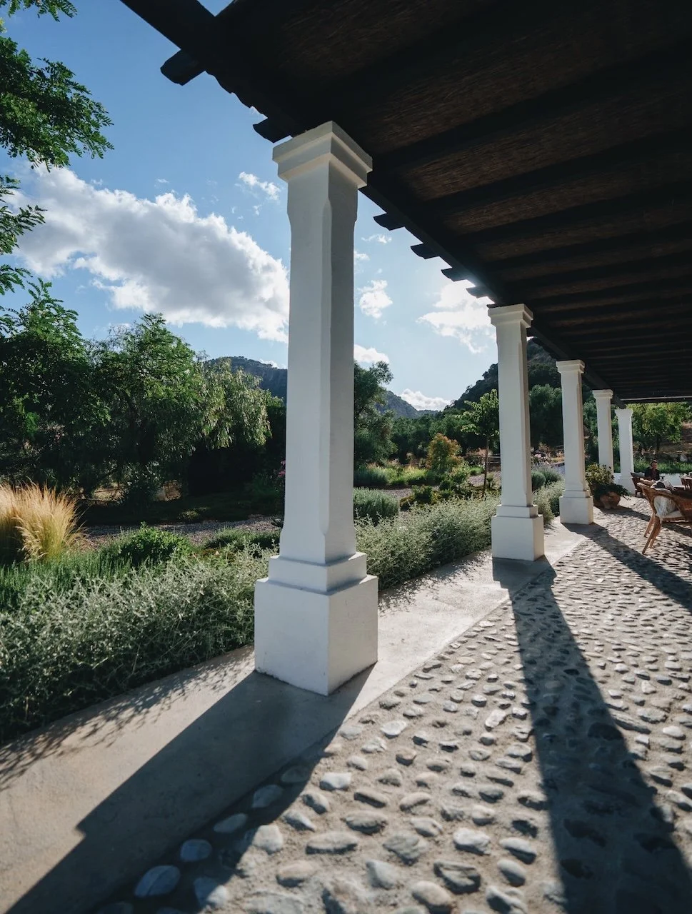 Exterior of Finca La Marquesa surrounded by nature near Ronda in Andalusia