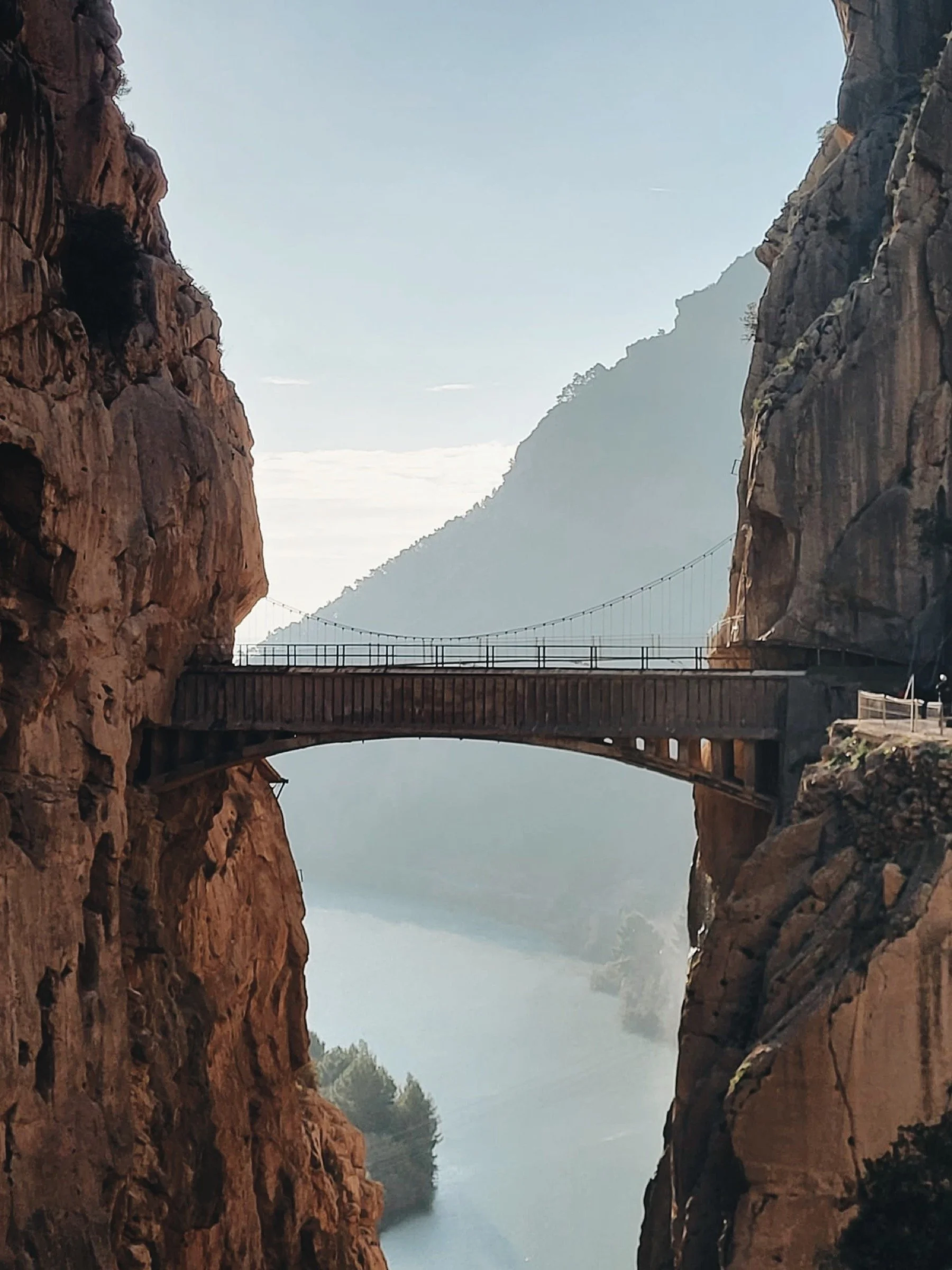 Viewpoint along the Caminito del Rey with dramatic canyon views in Andalusia near Ronda