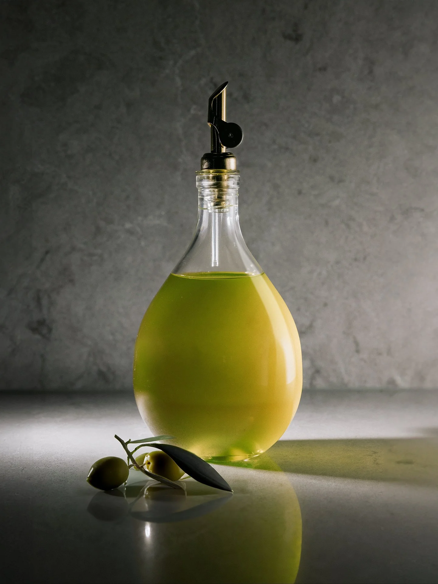 Organic olive oil produced at Finca La Marquesa in the Andalusian countryside near Ronda