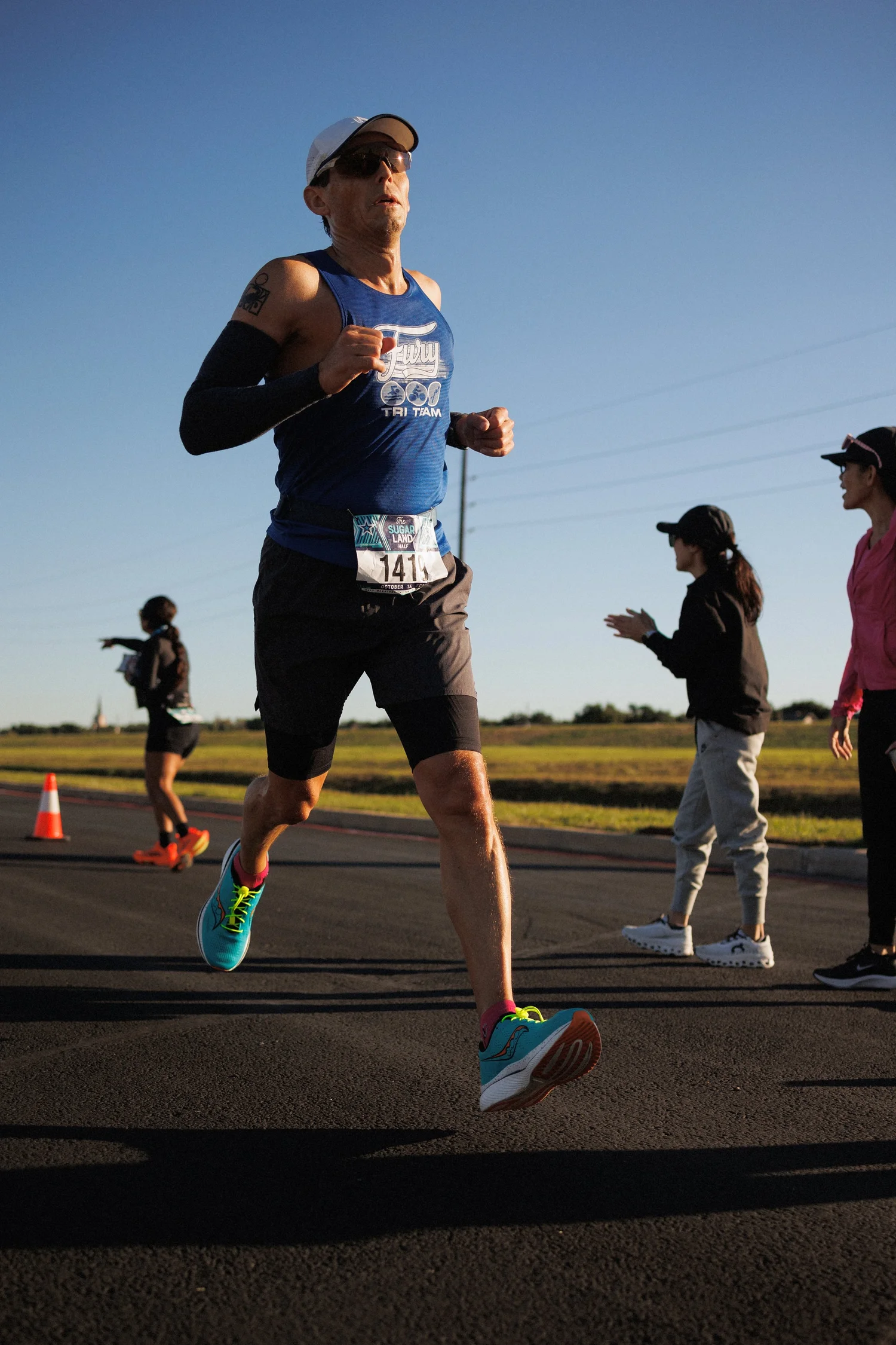 Runner on the Sugar Land race course