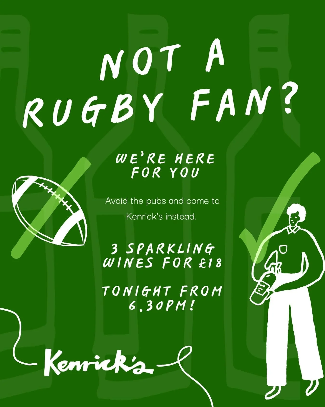 Let&rsquo;s get bubbly 🥂🍾

Drop in tonight to taste some gorgeous sparkling wines handpicked by Ken! 

#sw6 #winetasting