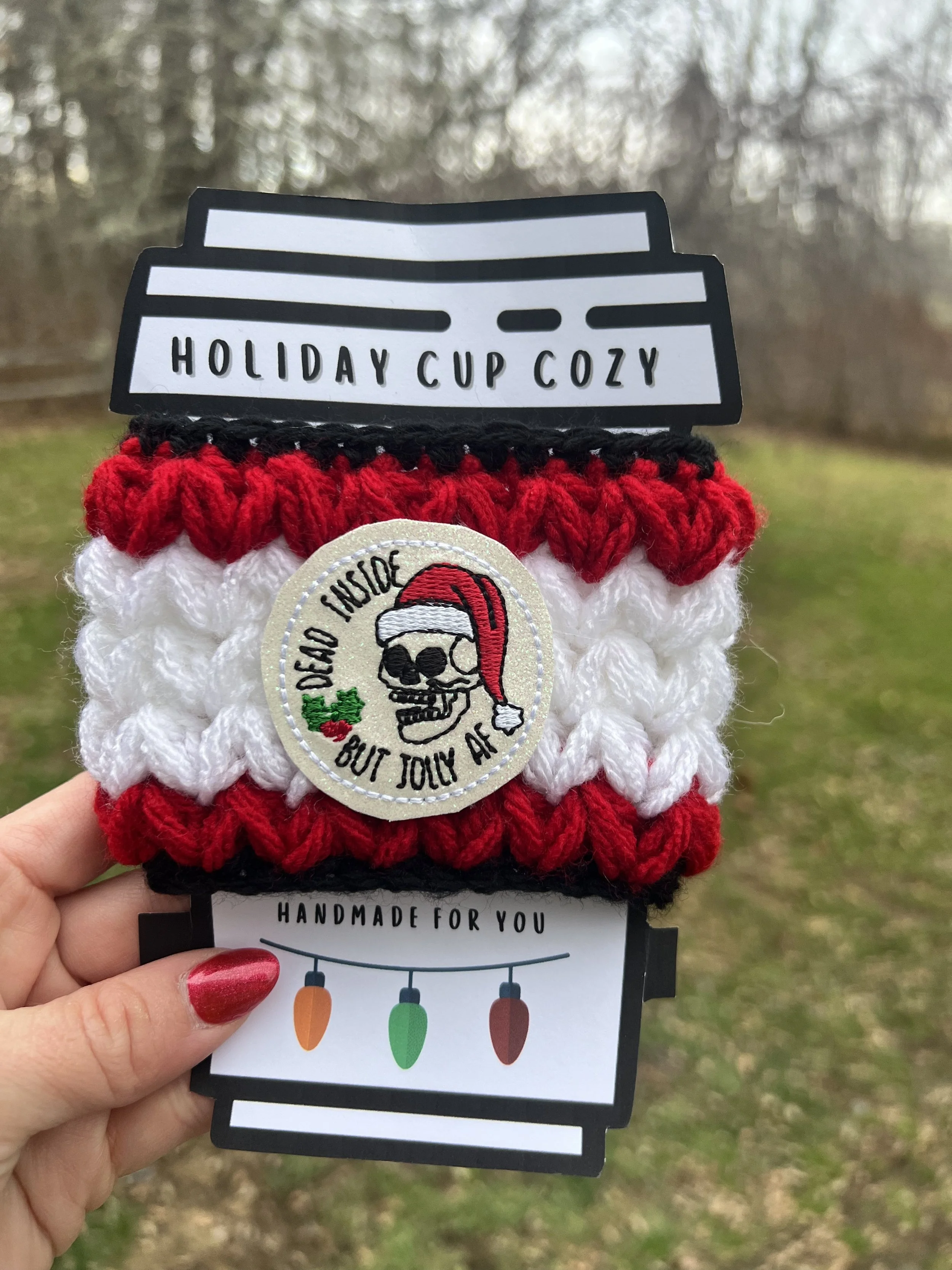 Dead Inside but Jolly AF Coffee Sleeve