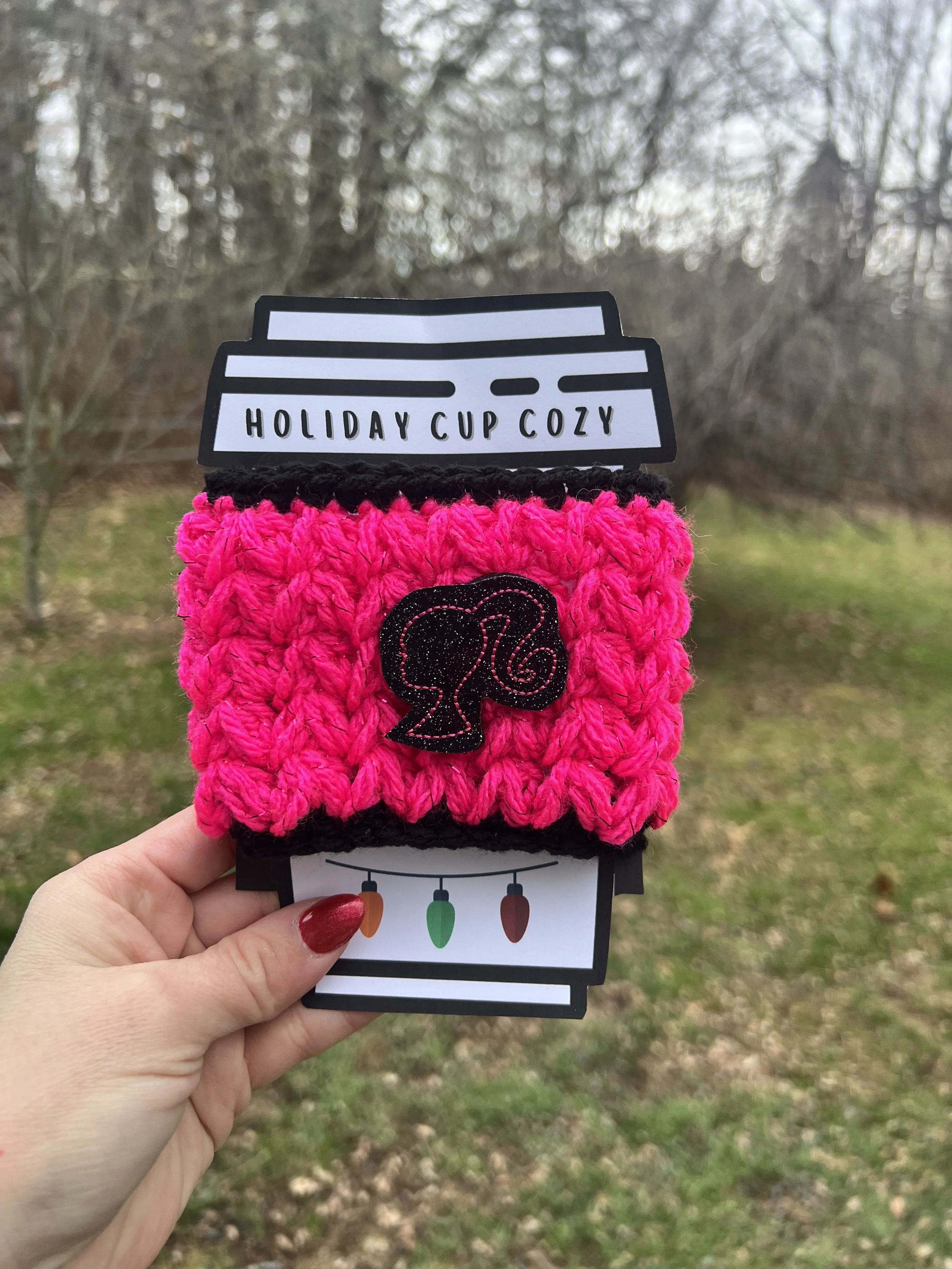 Pink Barbie Cup Cozy