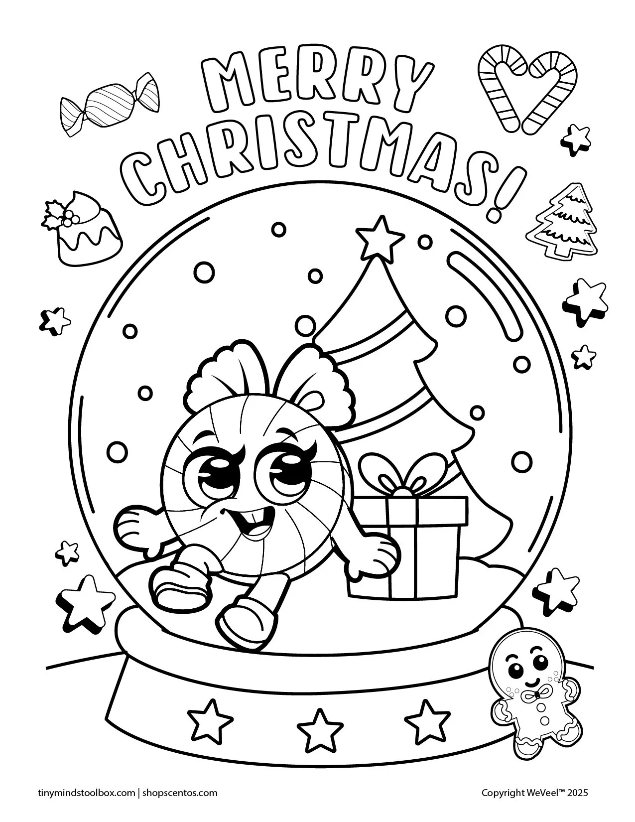 Merry Christmas Snowglobe