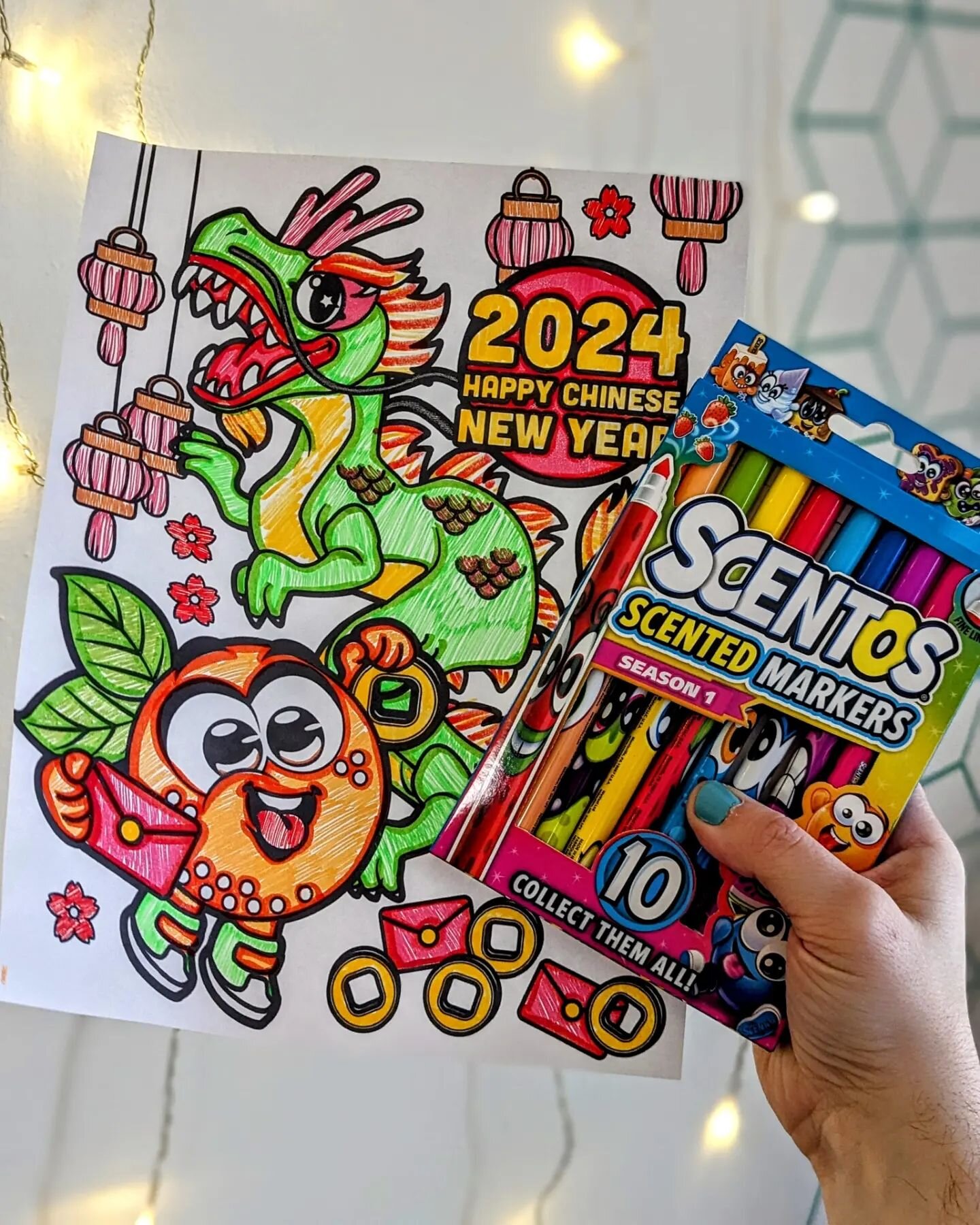 🐉🐉🐉 Happy Chinese New Year &mdash; it's the Year of the Dragon! Wishing everyone success and great fortune this year ❤️

Swipe to get your own Scentos Chinese New Year coloring sheet &amp; have some coloring fun with your kiddos to celebrate! 🏮🧧
