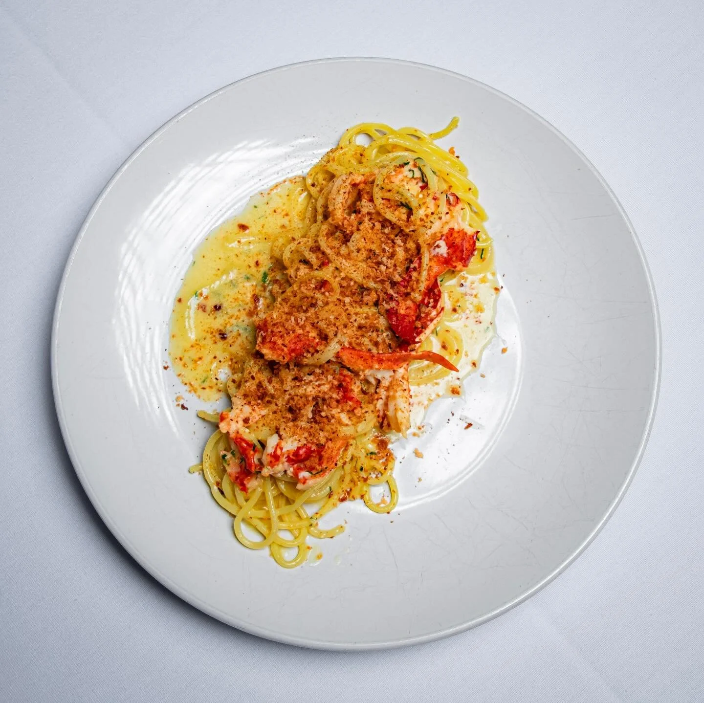 Saffron butter, lump lobster claw, bread crumbs and chitarra the color of the sun!
The perfect sunny day pasta is here to stay.
Come get full on a balcony and bask up this springtime weather!

📸 @billylogancreative 

#downtownILM #italianfood #wilmi