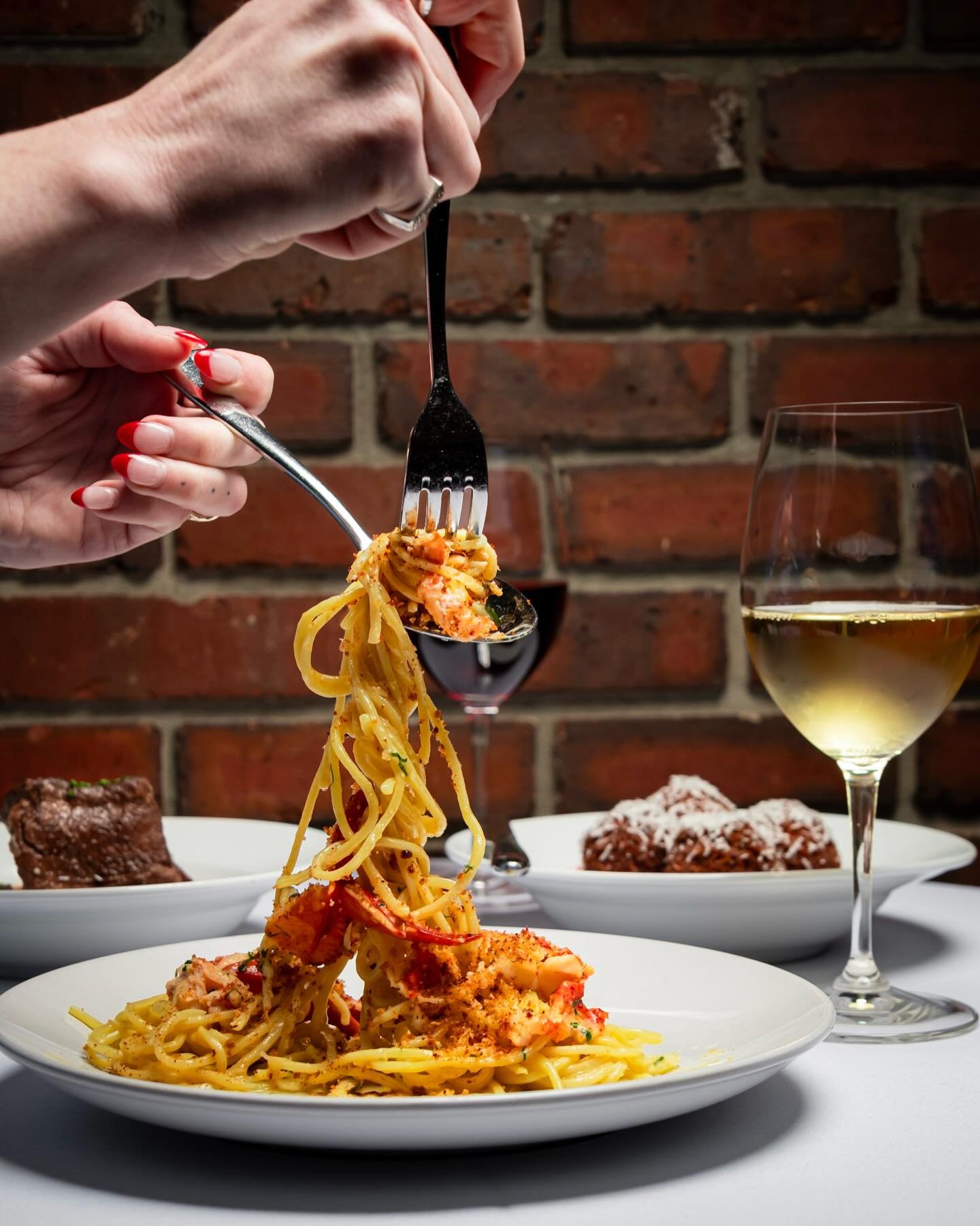 Saffron butter, lump lobster claw, bread crumbs and chitarra the color of the sun!
The perfect sunny day pasta is here to stay.
Come get full on a balcony and bask up this springtime weather!

📸 @billylogancreative 

#downtownILM #italianfood #wilmi