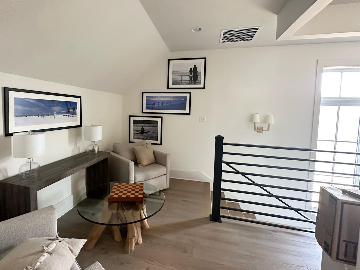 My client was tired of and didn&rsquo;t enjoy these four pieces anymore. He didn&rsquo;t really want them hung in his new flat. But creative placement can help you to perceive something old as something new&hellip; it will help you to look at the sam