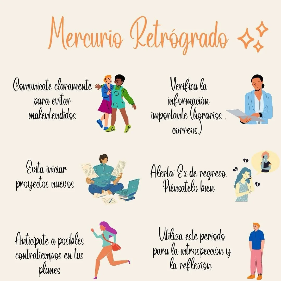 Mercurio va a estar retrogradando en Aries del 1 al 25 de abril. 

Ya lo est&aacute;s sintiendo ? En Montreal el metro se ha da&ntilde;ado varias veces desde el jueves 🫠 

Los temas principales que toca mercurio son la comunicaci&oacute;n, como pens