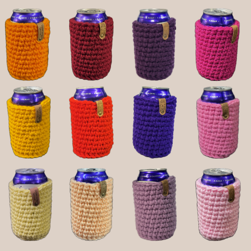 Custom Warm Tone Solid Can Coozies (Pick Your Color)
