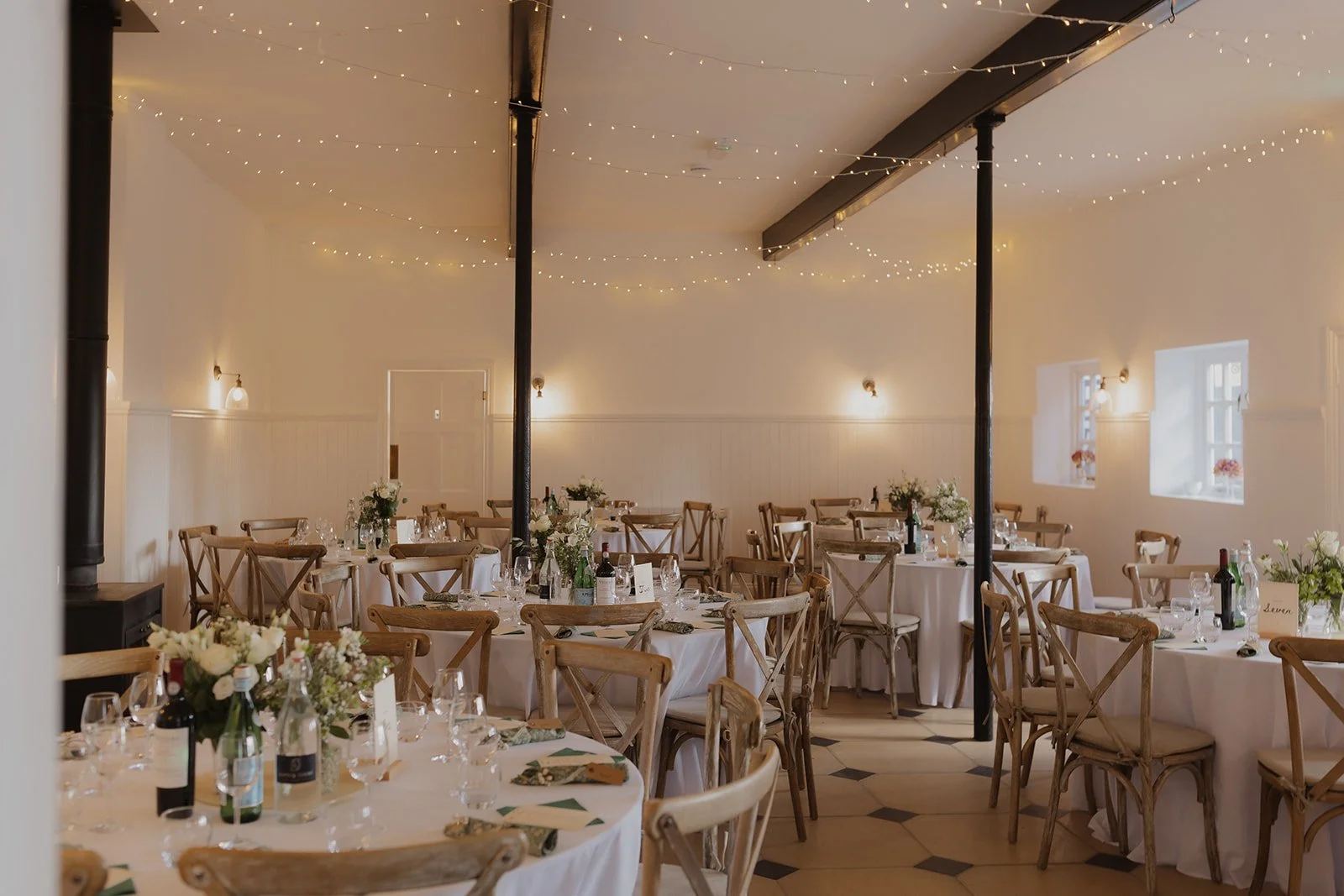 Coach House wedding breakfast dining