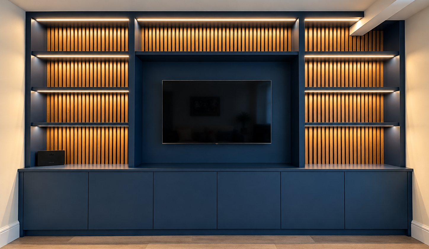 Navy Media Wall with Warm Wood Slats 2.png