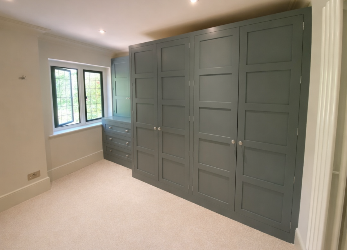 custom made dressing room wardrobe and drawers 