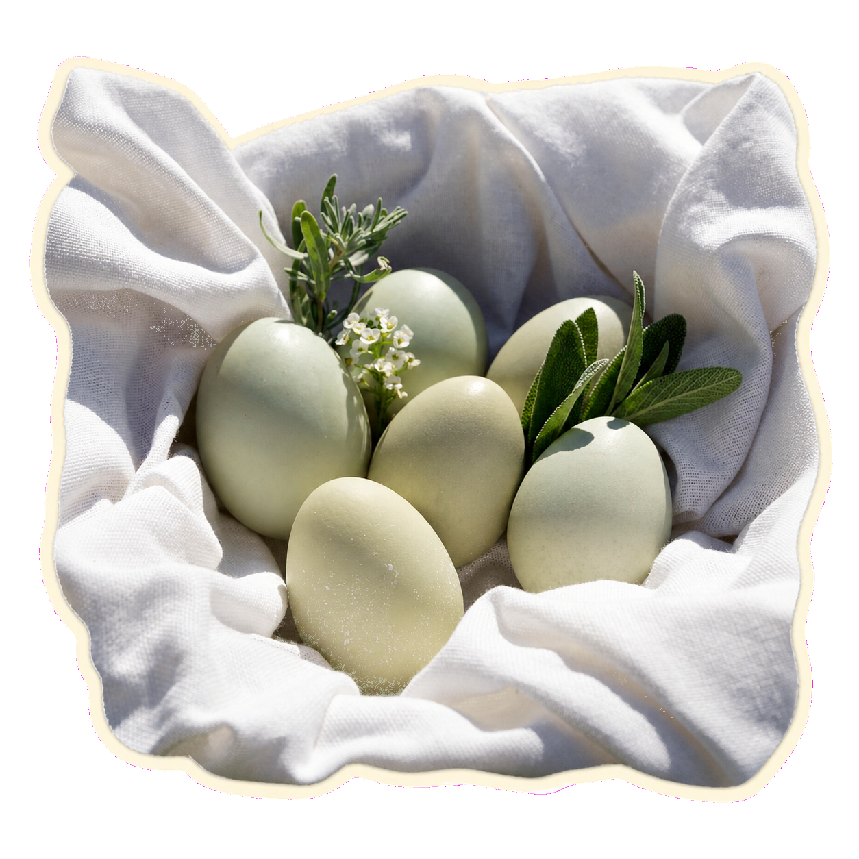 Fresh duck eggs from Bloom Tender Farm