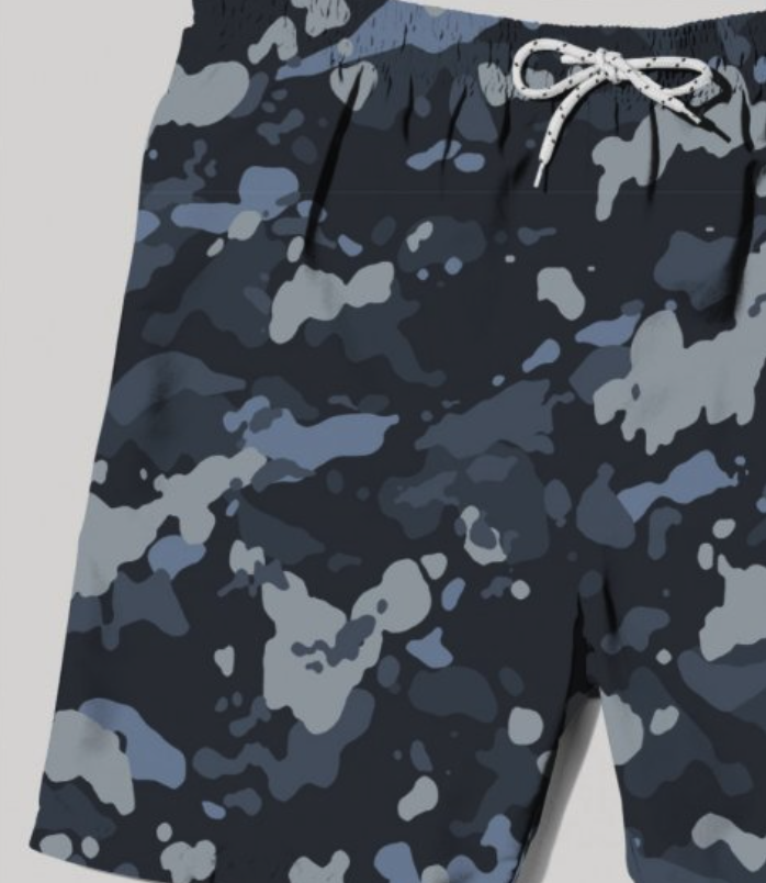 green & red camouflage print 