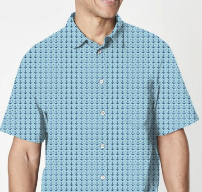 blue geometric circles and squares