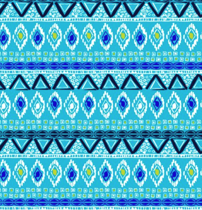 Pink and ochre rug textile design