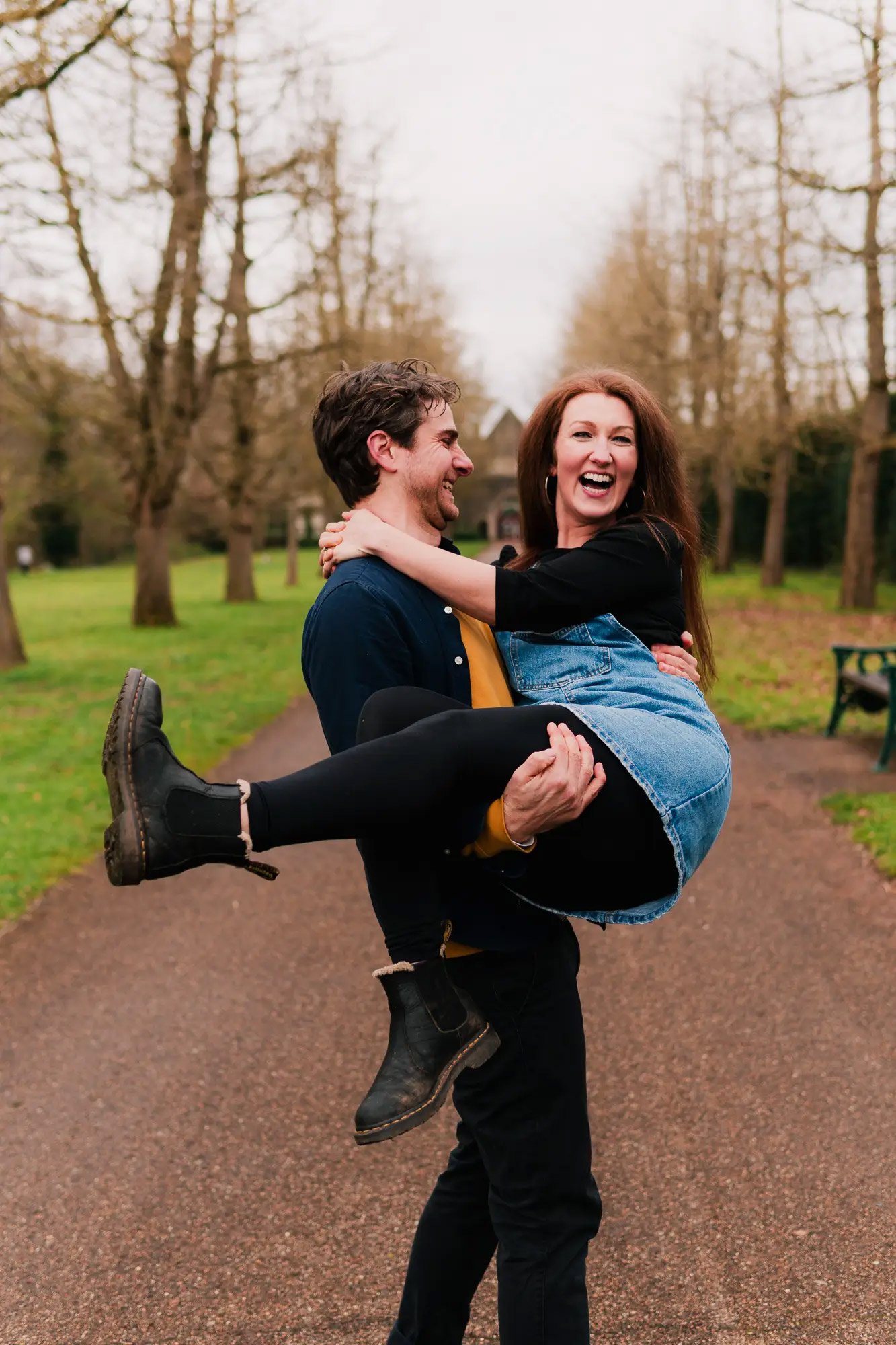 Wales romantic couples photography at Bute Park by Luke Tattersall.