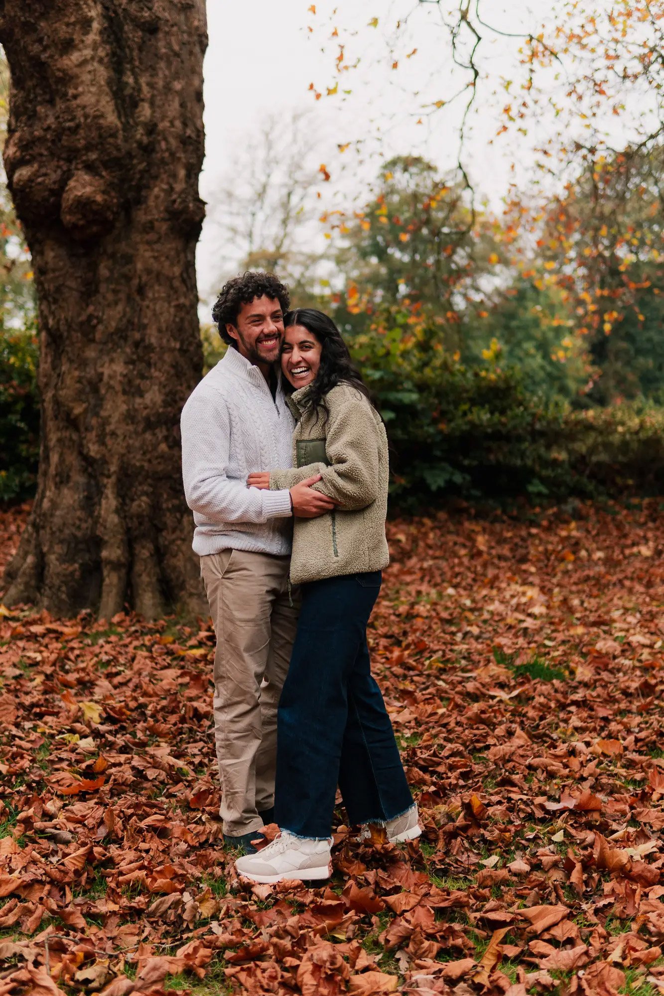 Cardiff engagement shoot Bute Park by Luke Tattersall.