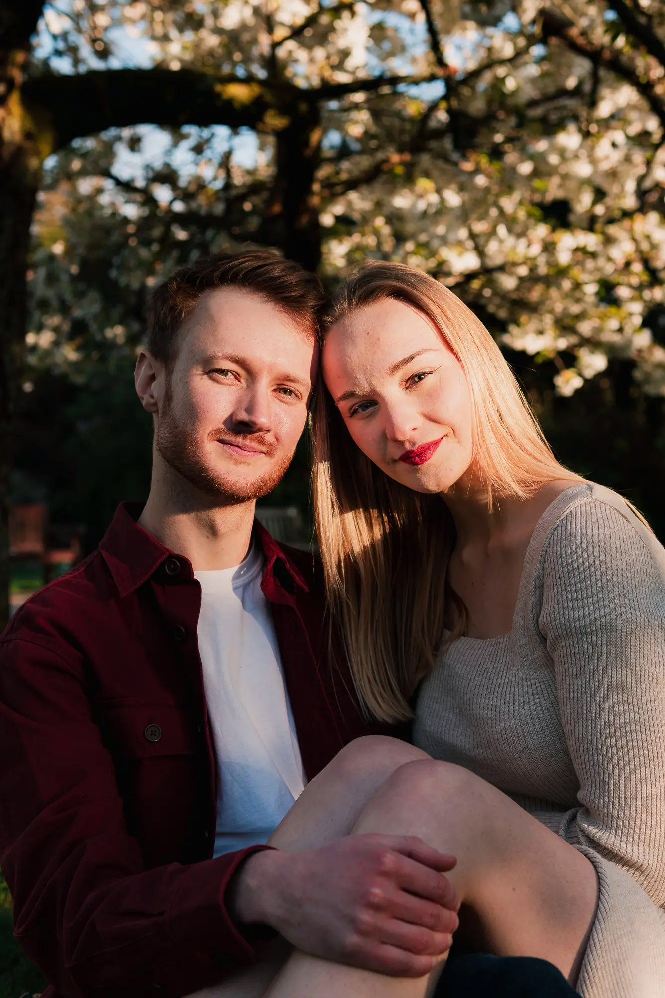 Wales engagement photographer at Roath Lake by Luke Tattersall.