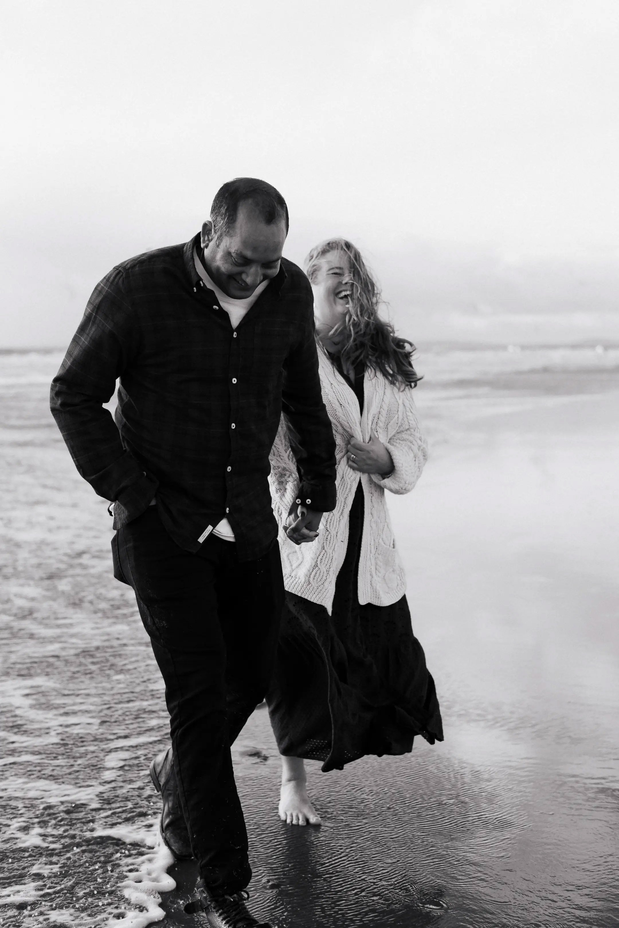 Cardiff couple photography at Rest Bay by Luke Tattersall