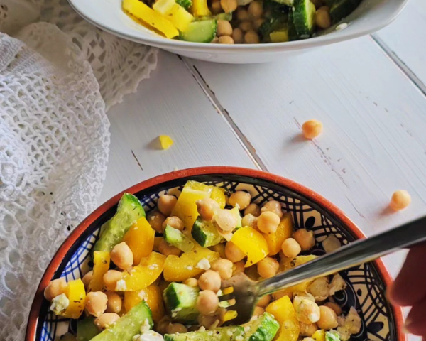 Mediterraner Kichererbsensalat (anti-entzündlich)