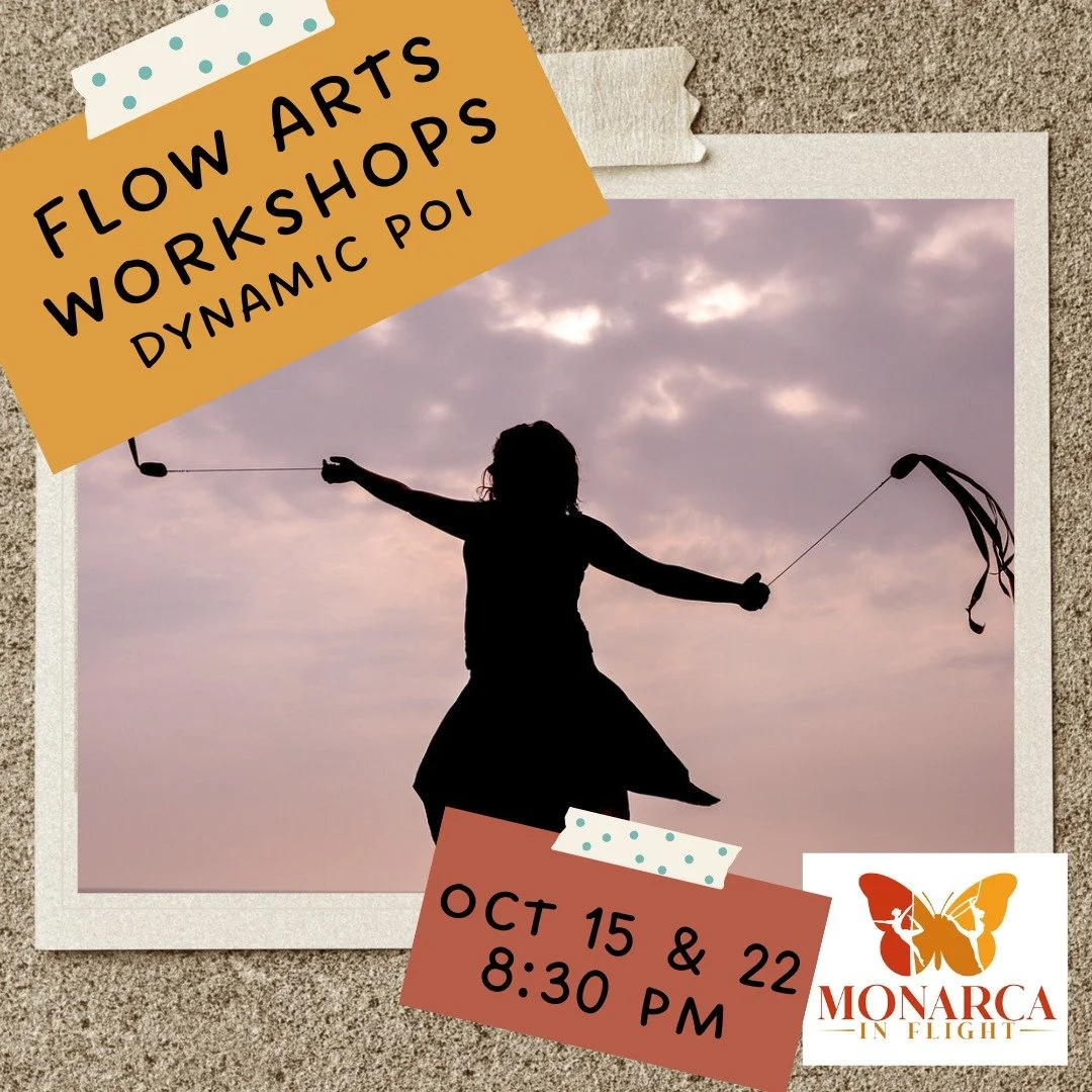 Come join @markodea8 on October 15 and 22 for dynamic poi flow workshops! Sign up on mindbody&mdash;link in bio.