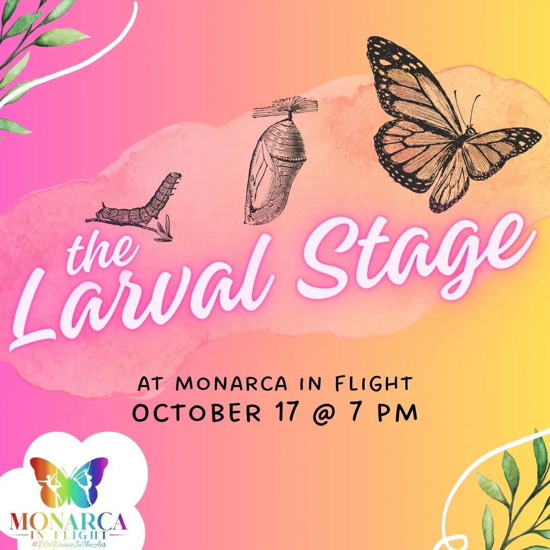 Join us for the first Larval Stage in the new space! Come out on October 17 to show your works-in-progress or cheer on your fellow performers.